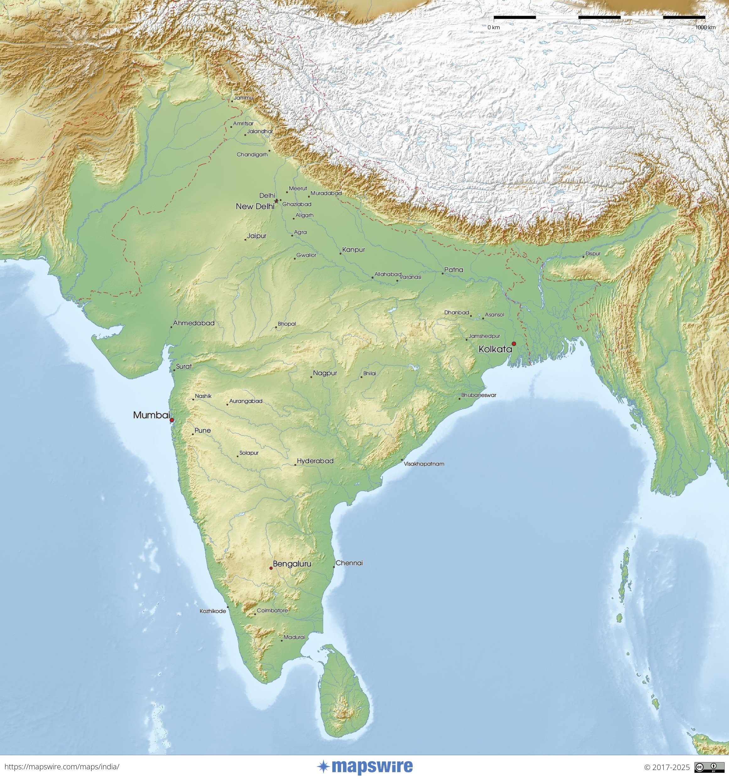 Free Maps Of India Mapswire