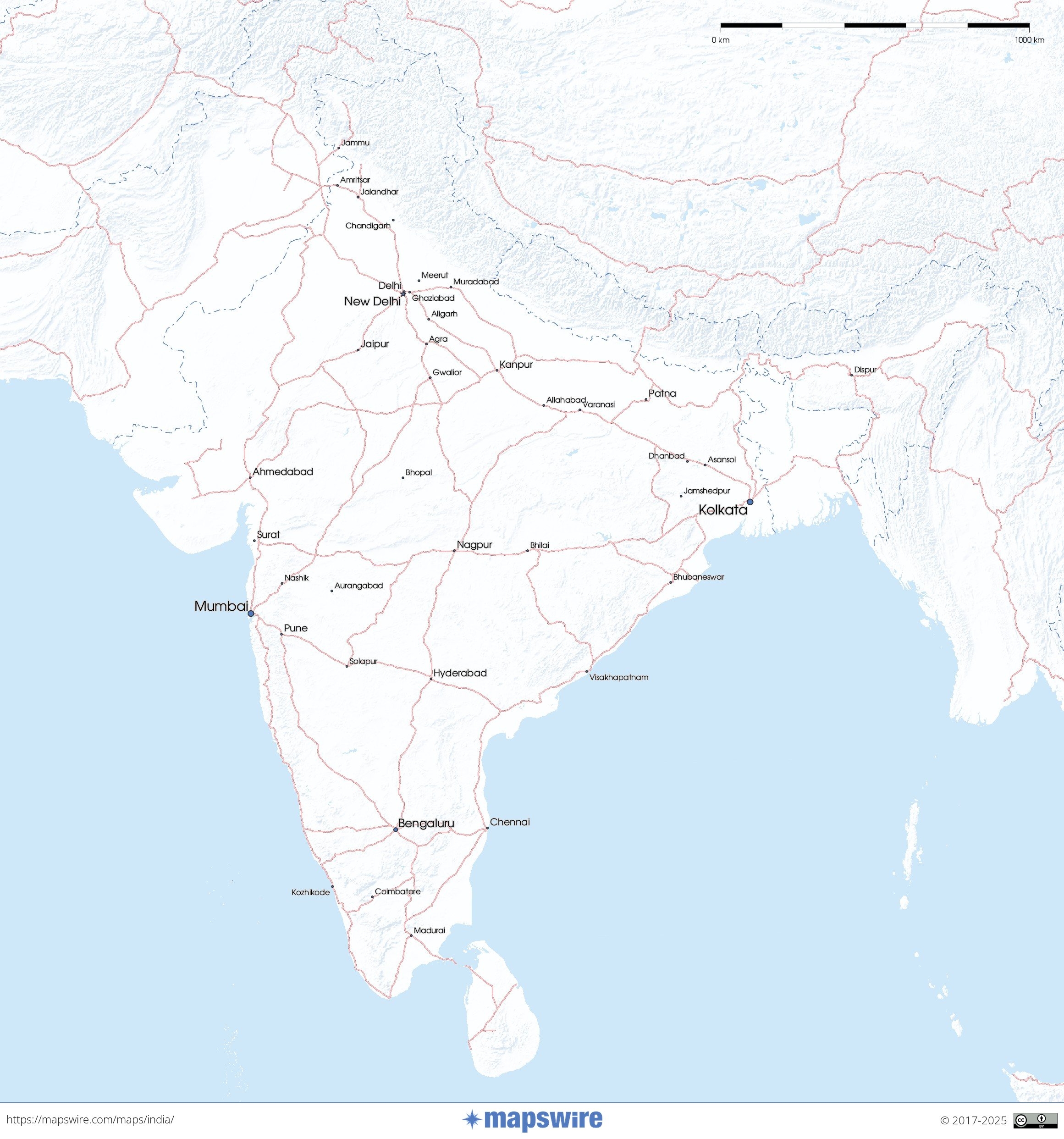 Free Maps Of India Mapswire