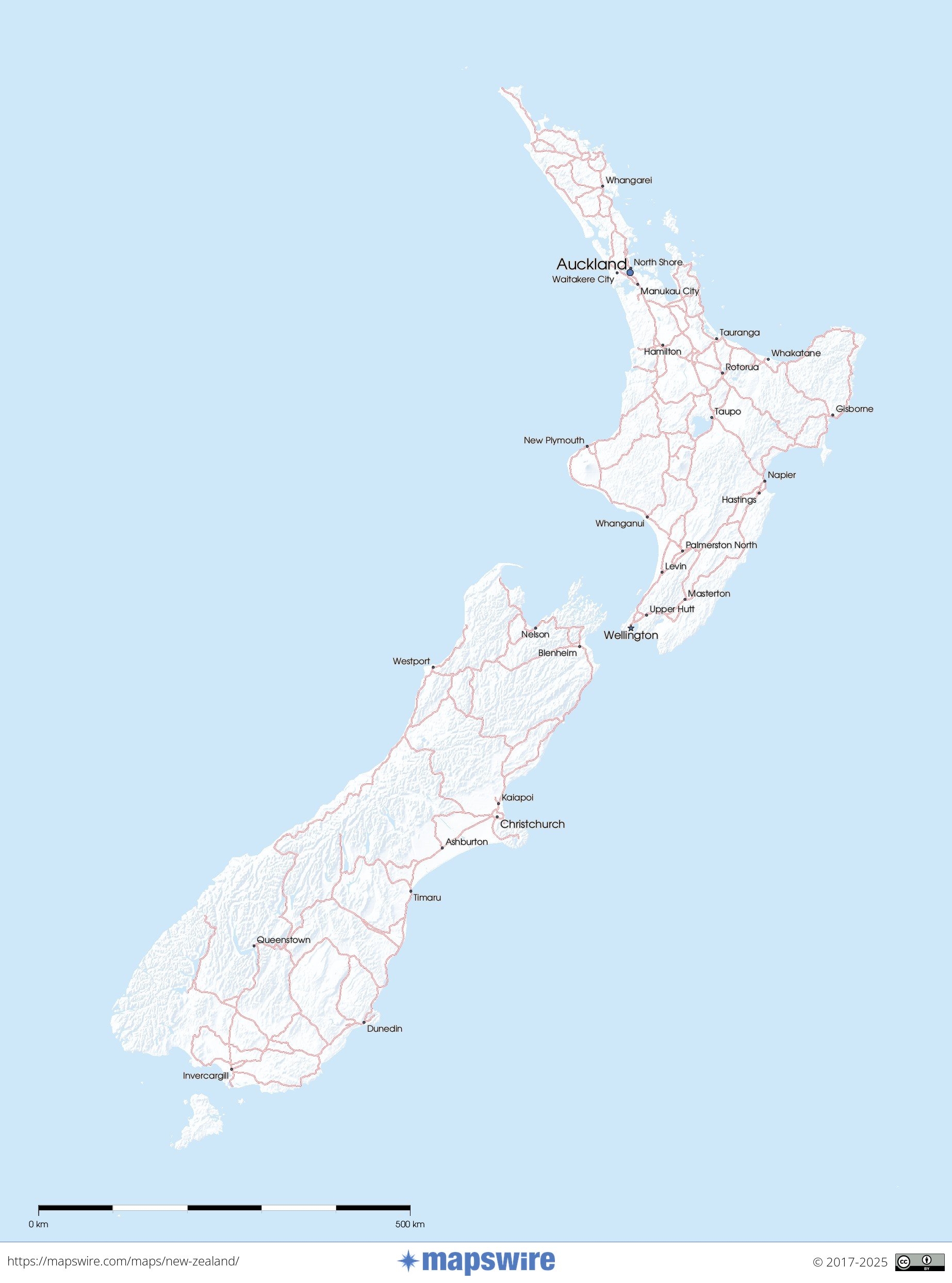 Free Maps Of New Zealand Mapswire Free Maps Of New Zealand Mapswire