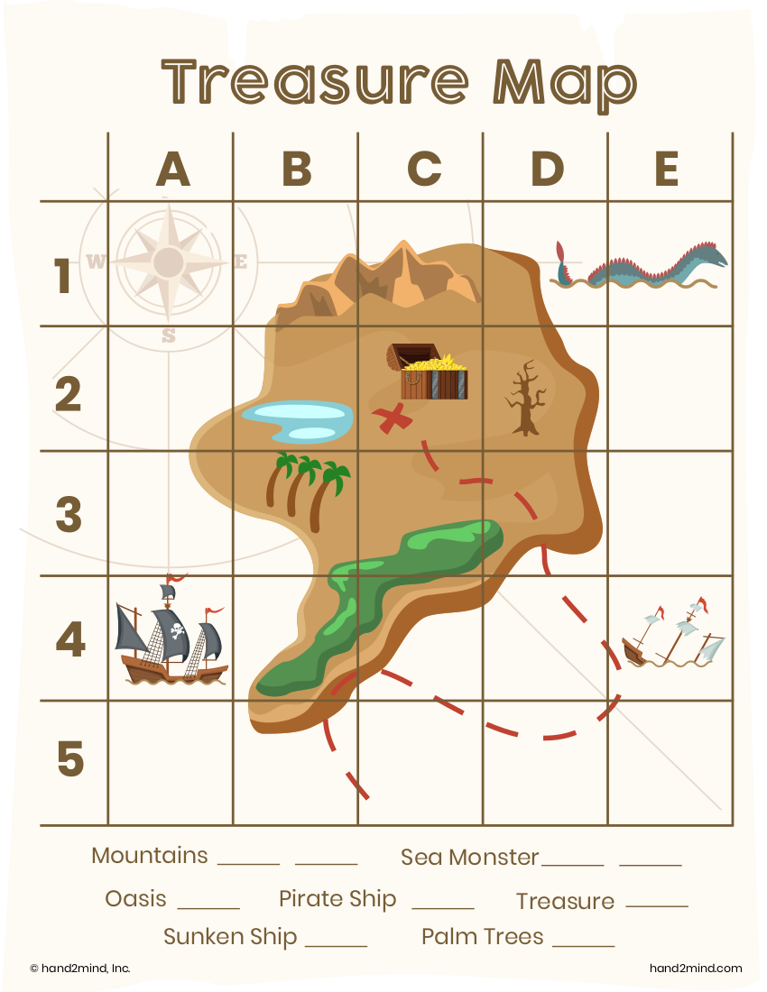 Free Printable Treasure Map For Kids Hand2mind Blog