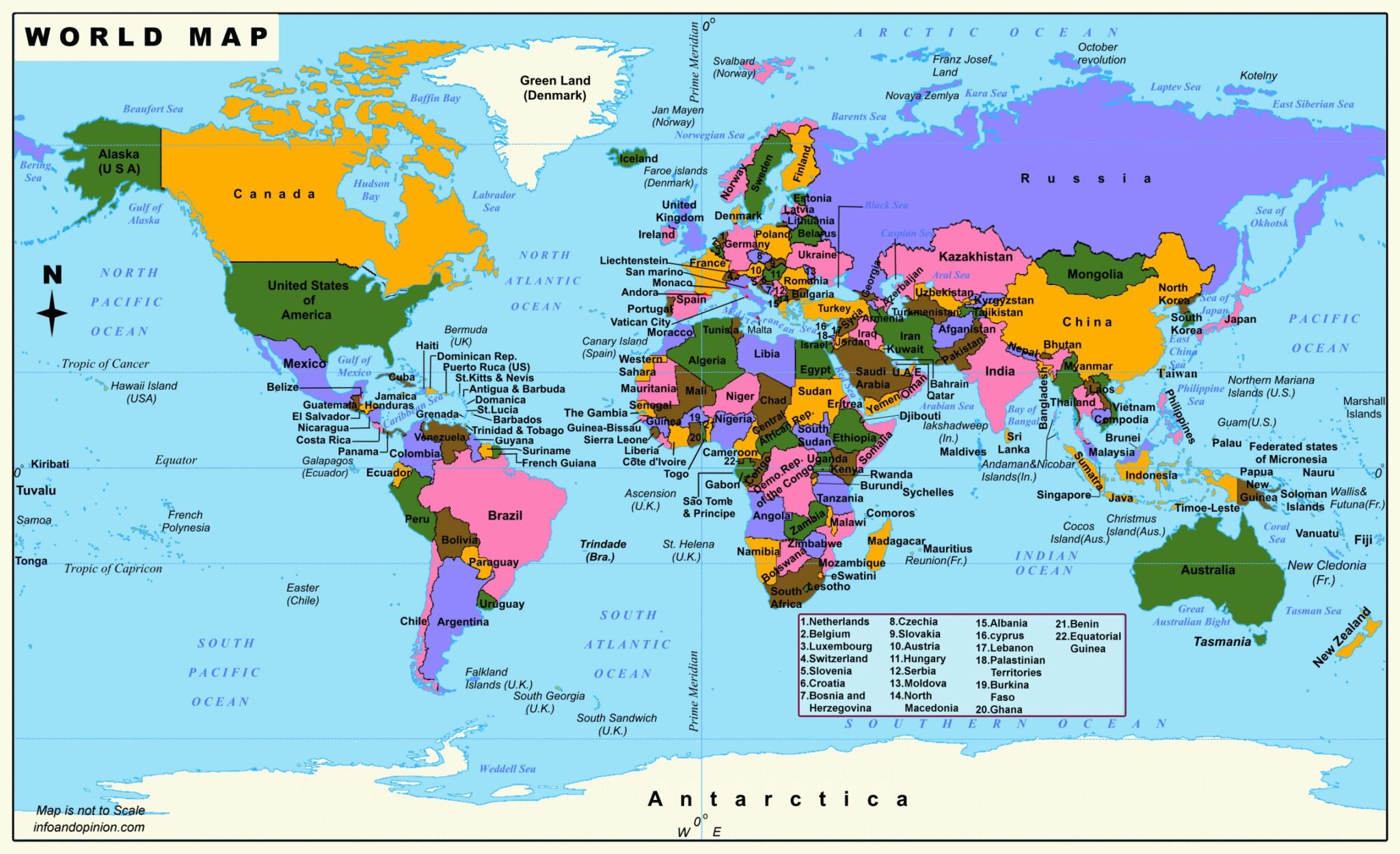 Printable World Map For Kids - Free Printable Coloring Pages