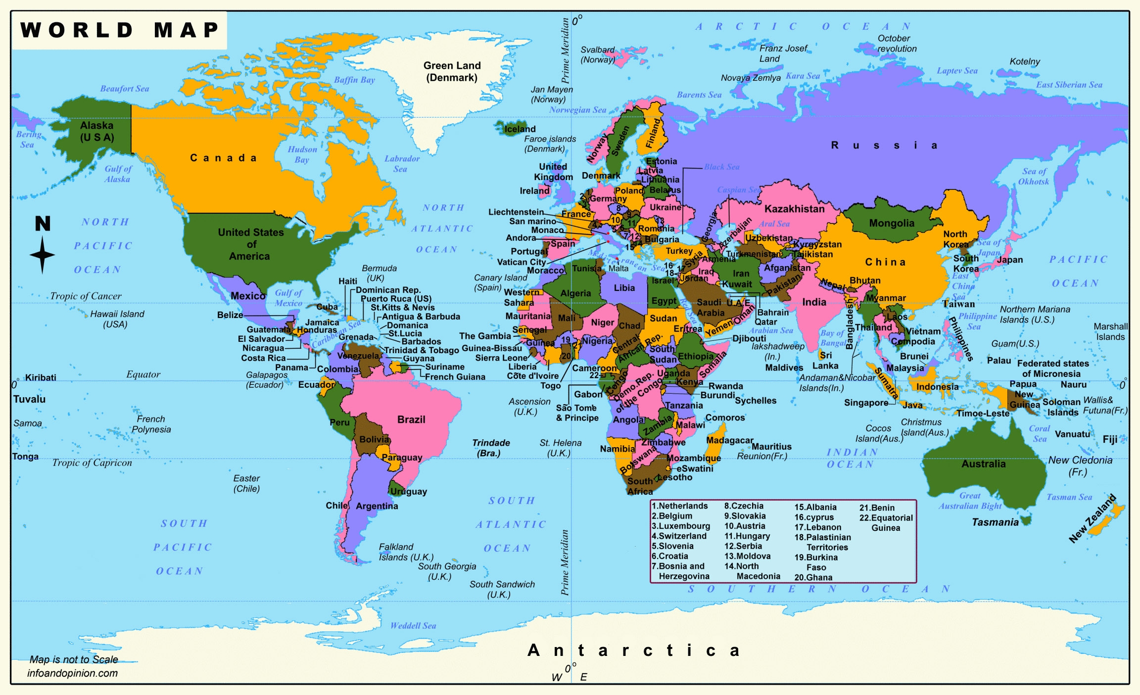 Free Printable World Map Poster For Kids In PDF World Map Blank