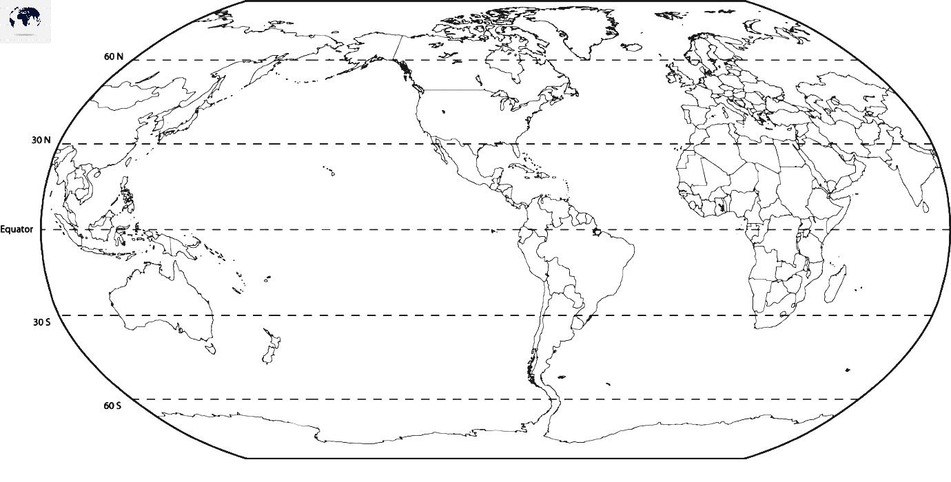 Free Printable World Map With Longitude And Latitude In PDF Blank World Map