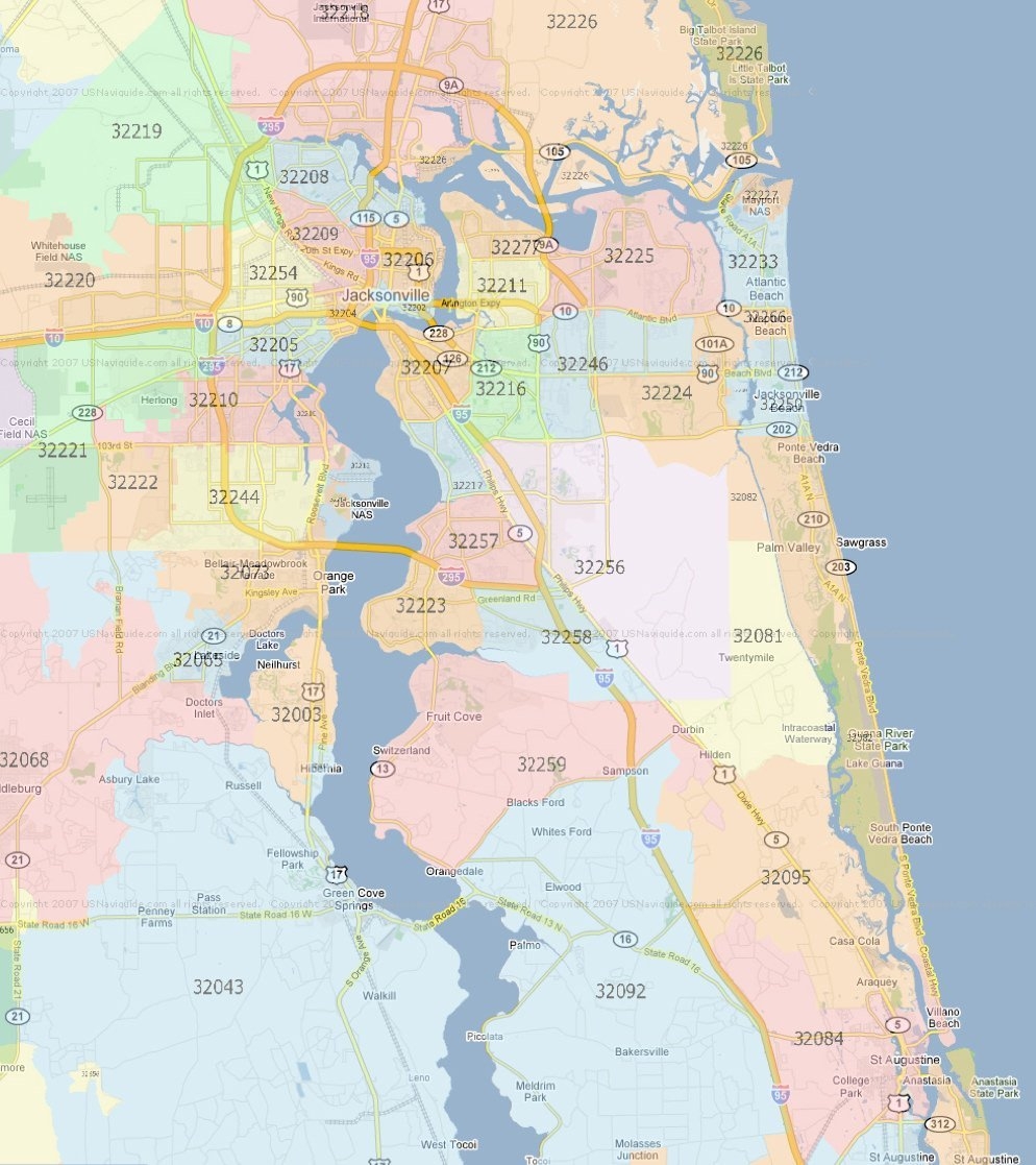 Free Printable Zip Code Map Jacksonville Fl Download Free Printable Zip Code Map Jacksonville Fl Png Images Free Worksheets On Clipart Library