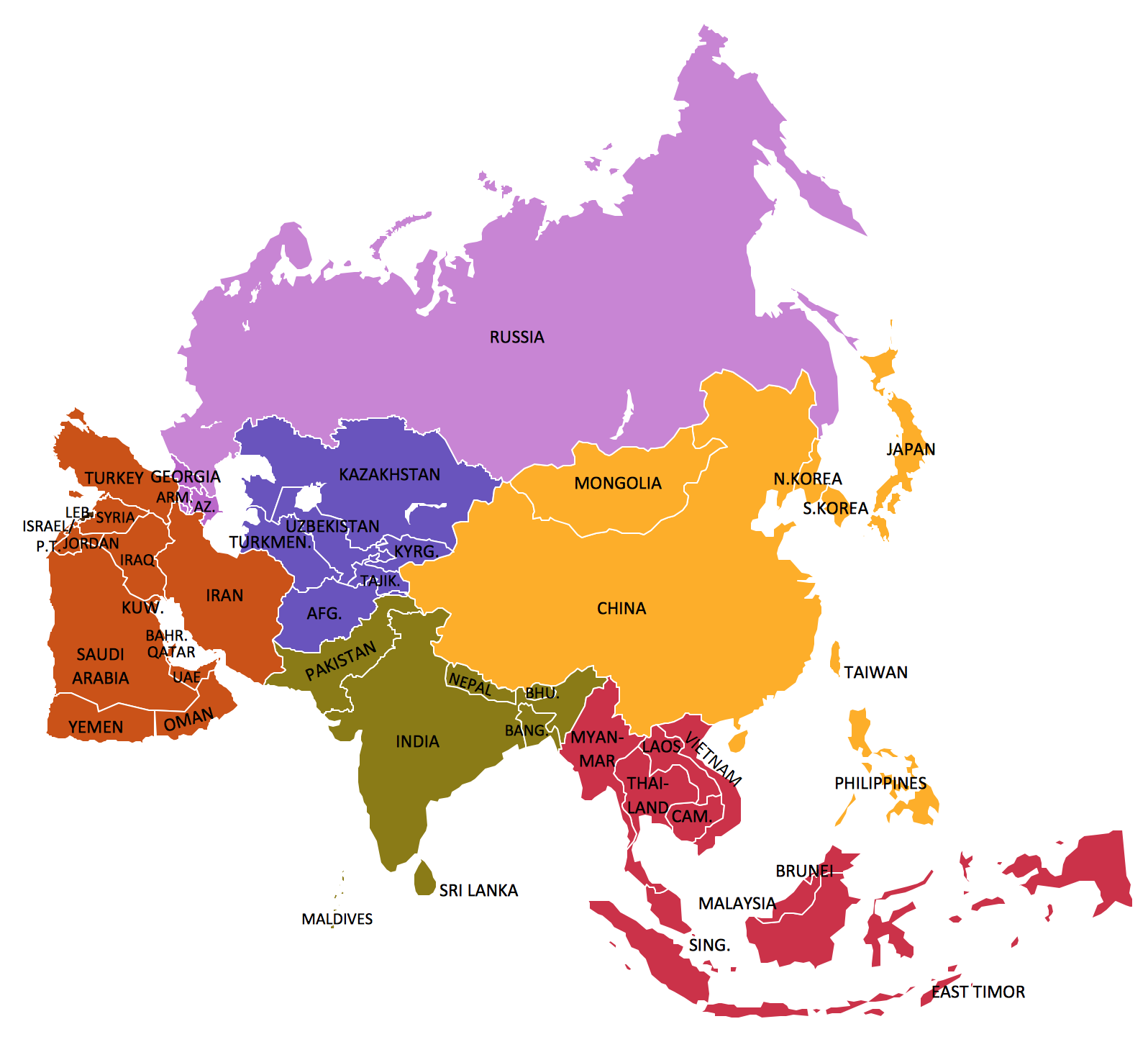 Geo Map Asia Southeast Asia Political Map Geo Map Asia Philippines Printable Map Of Southeast Asia