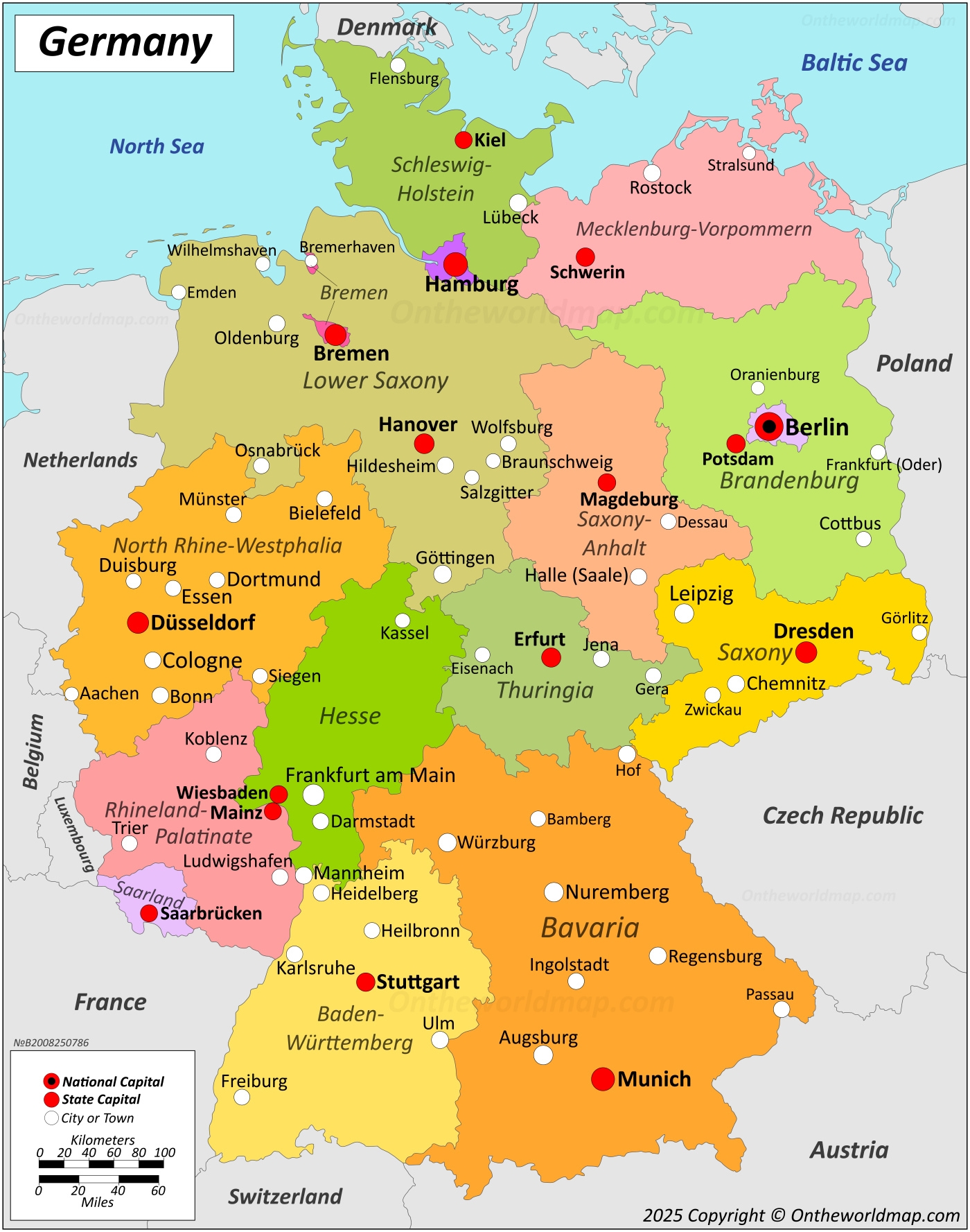 Germany Map Detailed Maps Of Federal Republic Of Germany