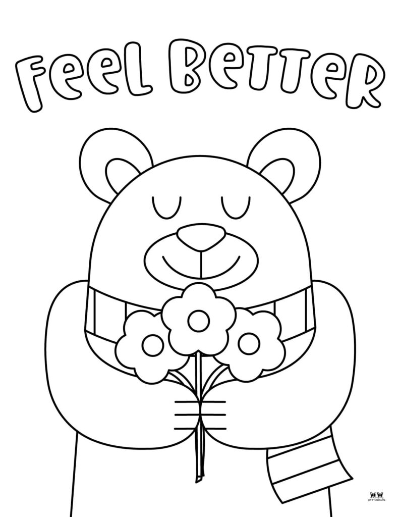 Get Well Soon Coloring Pages 15 FREE Pages Printabulls