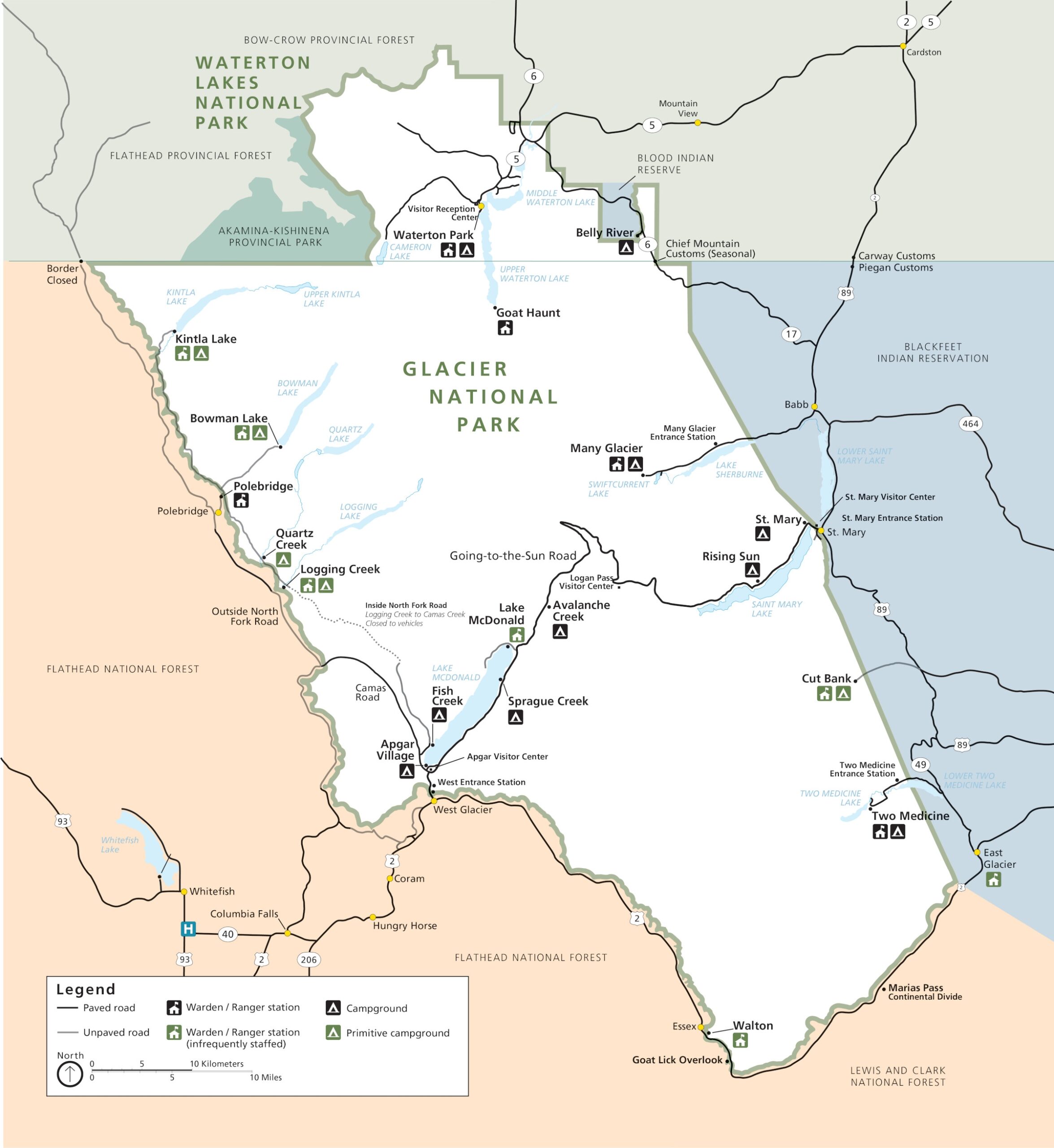 Glacier Maps NPMaps Free National Park Maps