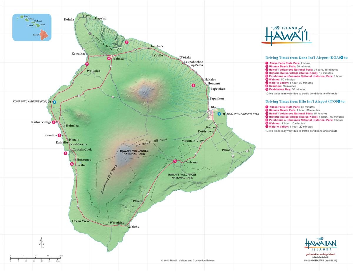 Hawaii Big Island Maps Geography Go Hawaii