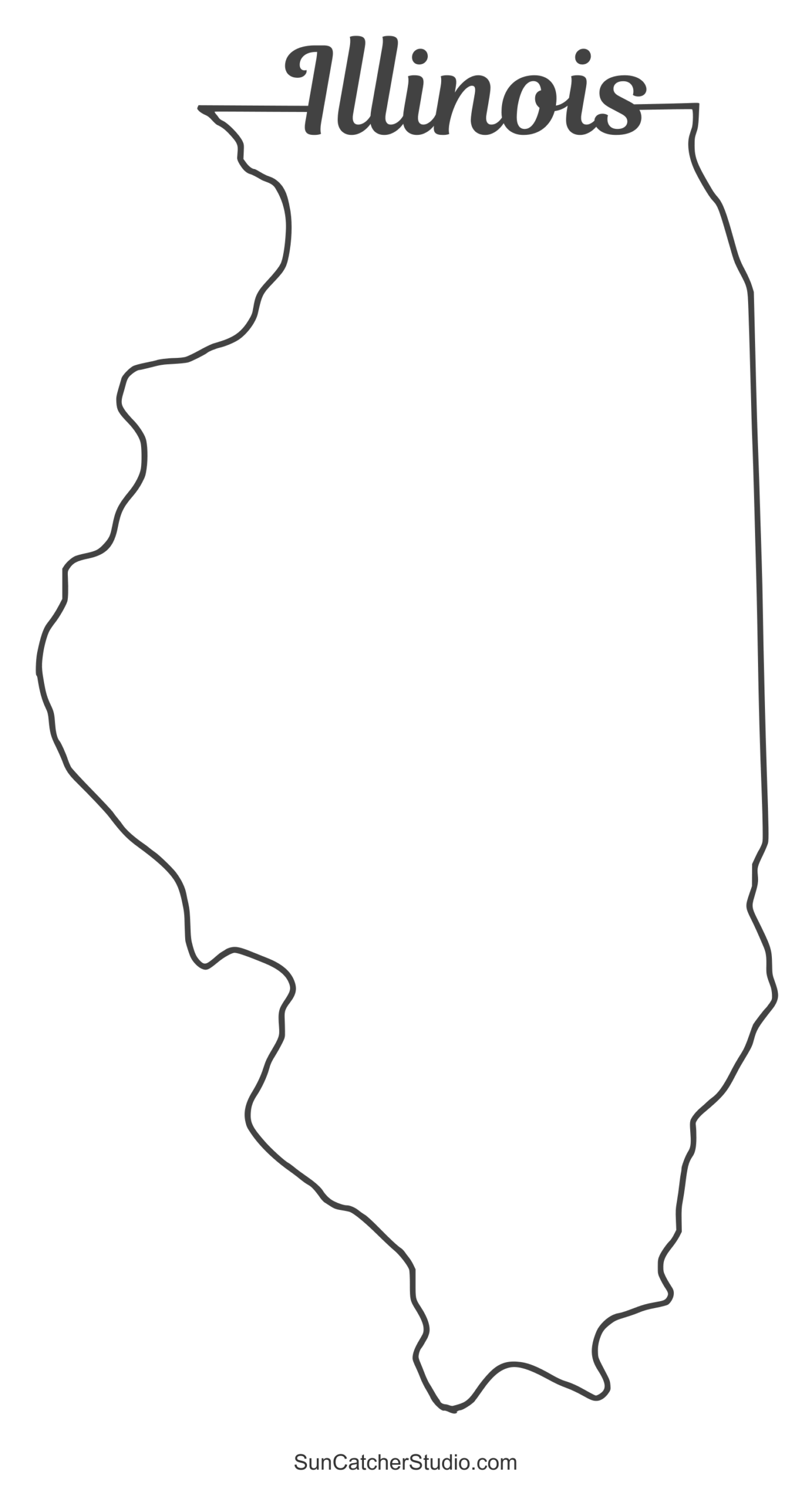 Illinois Map Outline Printable State Shape Stencil Pattern Free Printables Lettering SVG Files Tools Apps Illinois Map Outline Printable State Shape Stencil Pattern Free Printables Lettering SVG Files Tools Apps