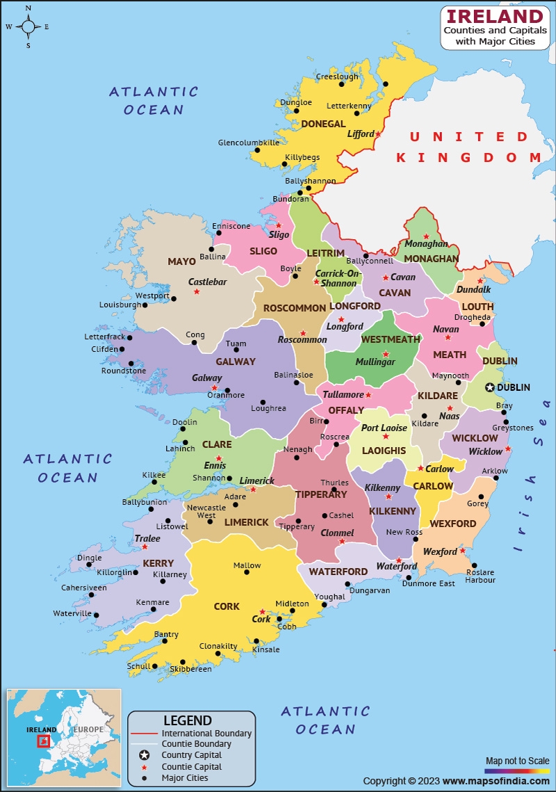 Ireland Map HD Political Map Of Ireland