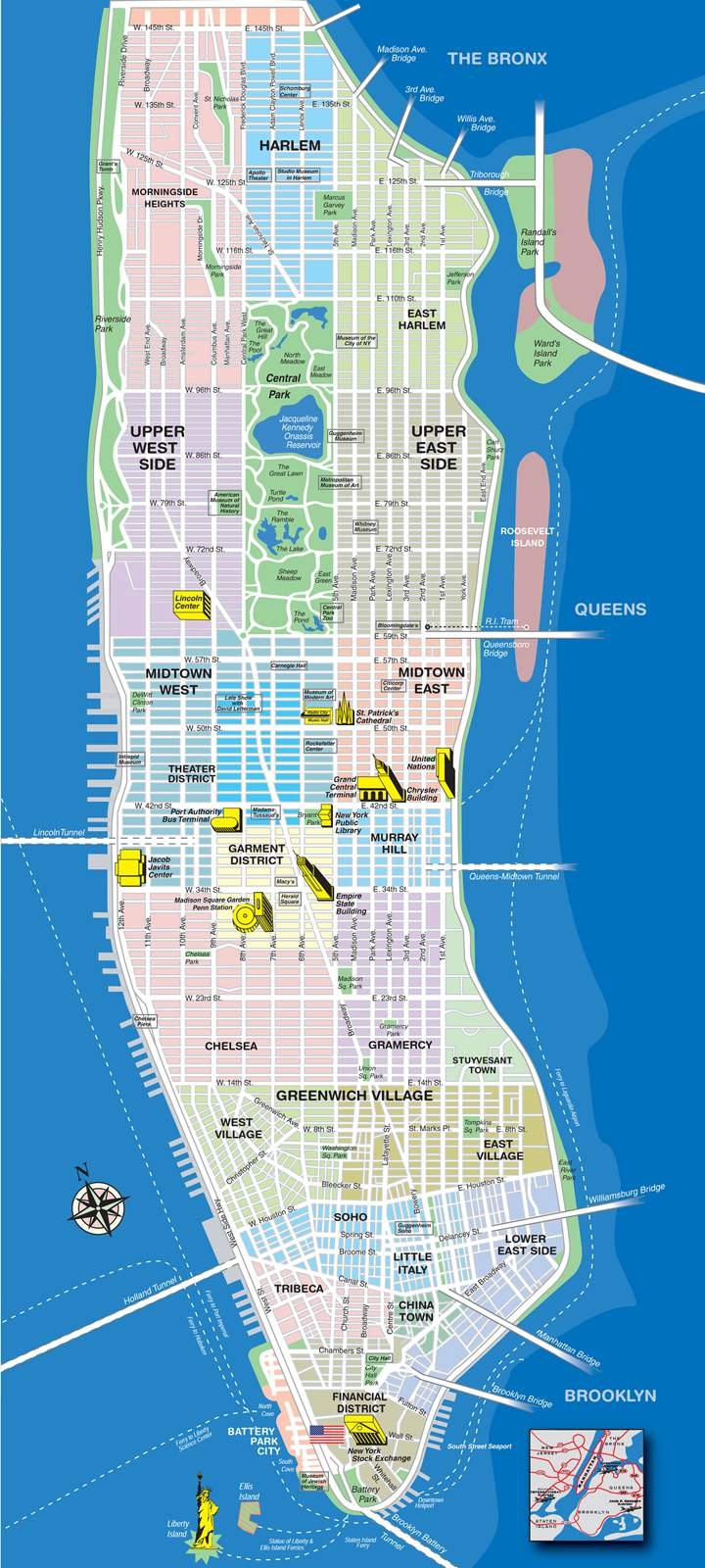 Large Manhattan Maps For Free Download And Print High Resolution And Detailed Maps
