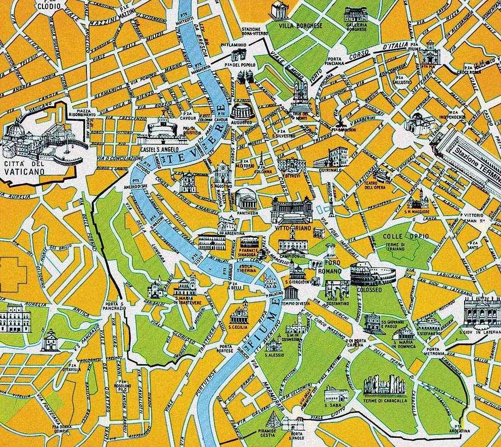 Large Rome Maps For Free Download And Print High Resolution And Detailed Maps