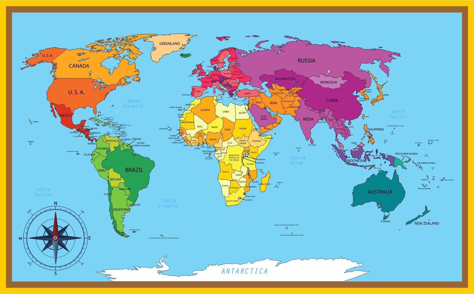Large World Map 10 Free PDF Printables Printablee Worksheets Library