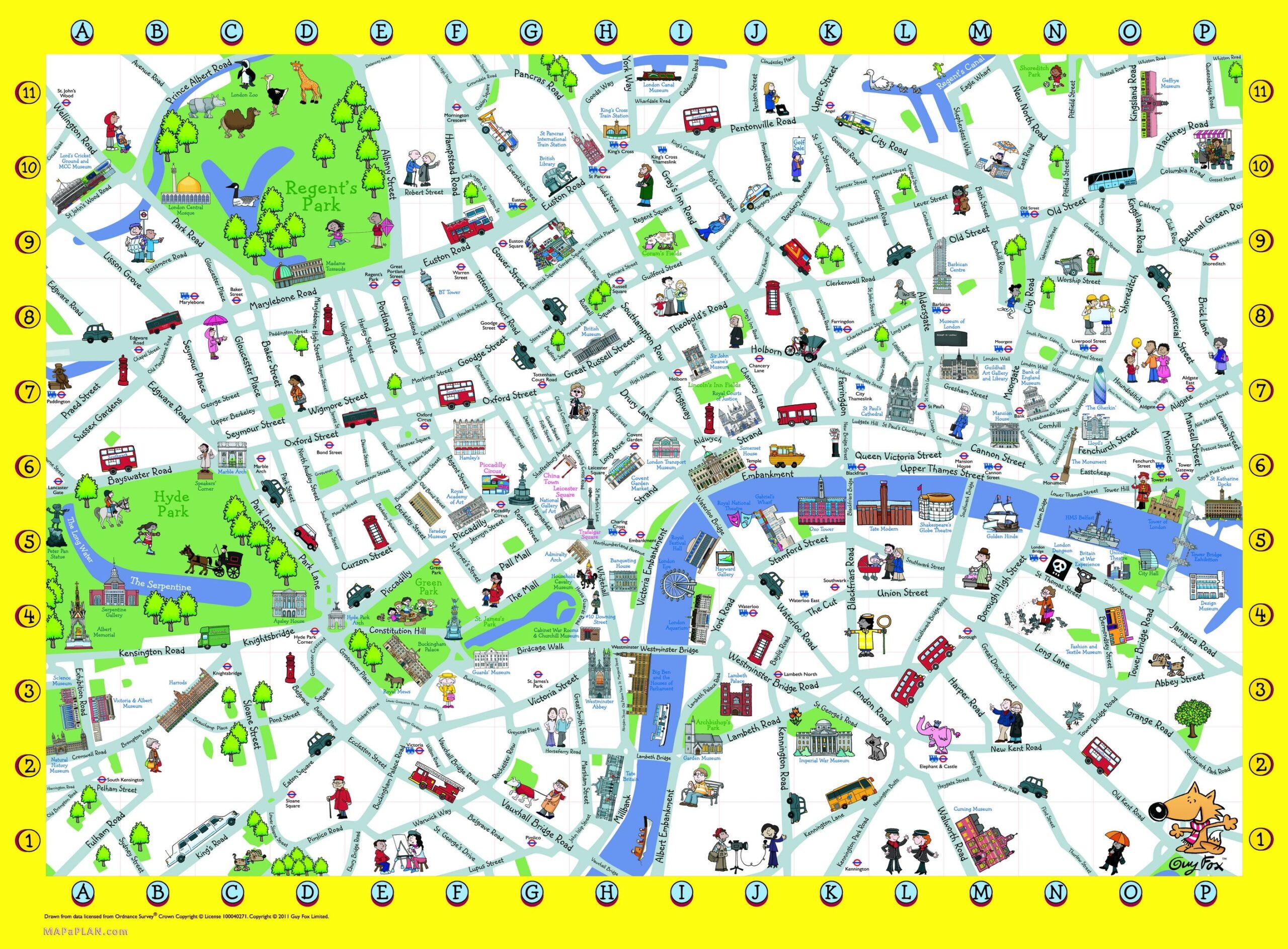 London Maps Top Tourist Attractions Free Printable City Worksheets Library