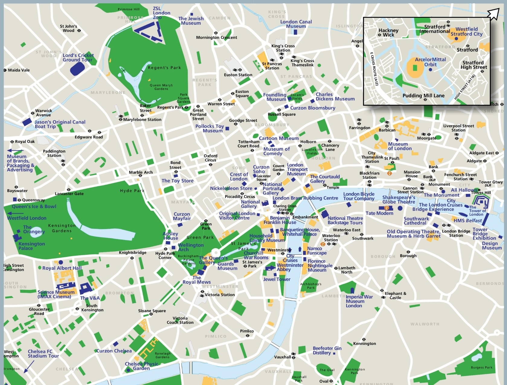 London Sightseeing Map Ontheworldmap