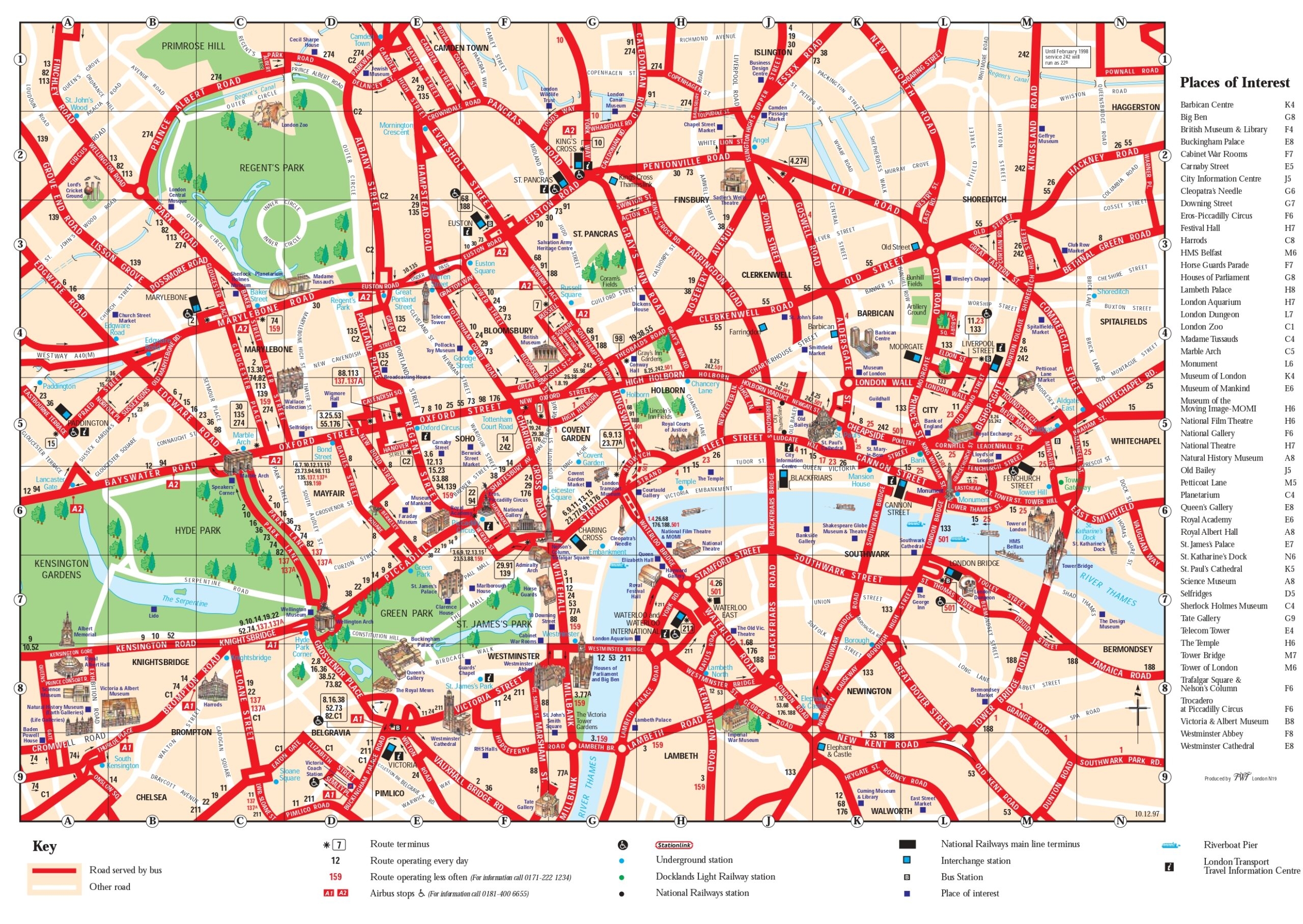 London Walking Tour Map Route Highlights PDF DOWNLOAD