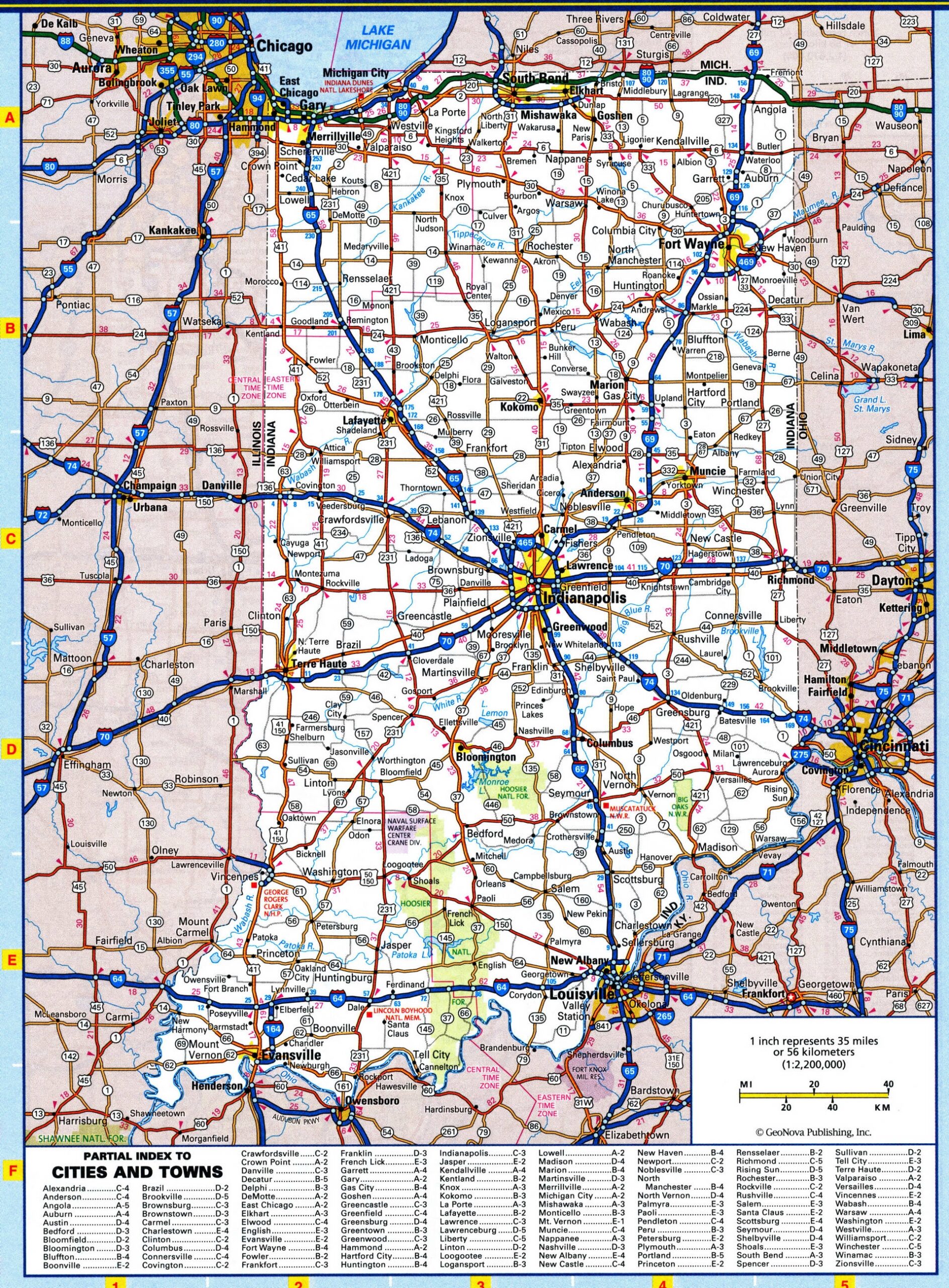 Map Of Indiana Roads And Highways Free Printable Road Map Of Indiana Map Of Indiana Roads And Highways Free Printable Road Map Of Indiana