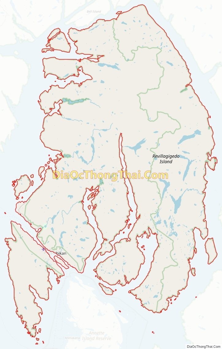 Map Of Ketchikan Gateway Borough Alaska Thong Thai Real