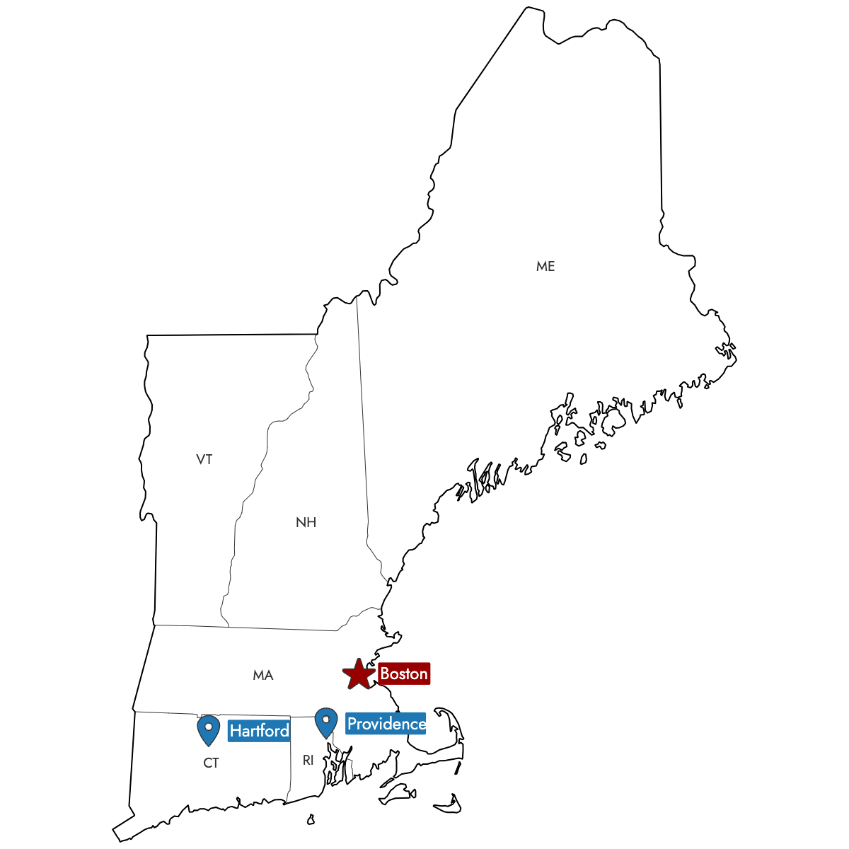 Map Of New England States Explore Download Create Your Own Ultimaps