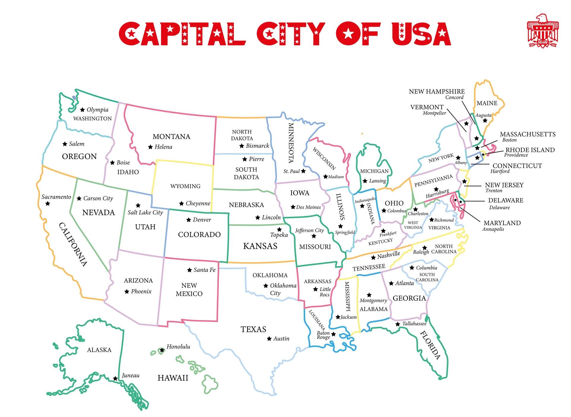 Map Of United States 15 Free PDF Printables Printablee