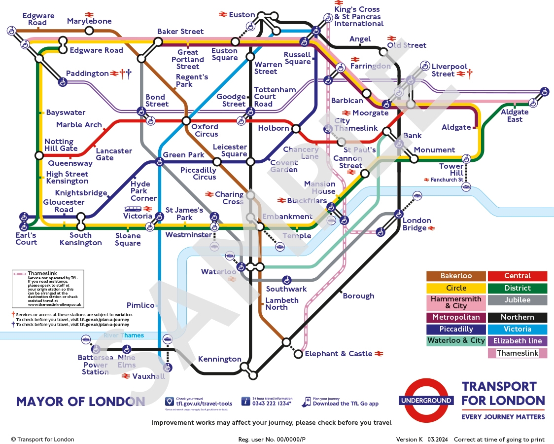 Map Sizes Formats Transport For London