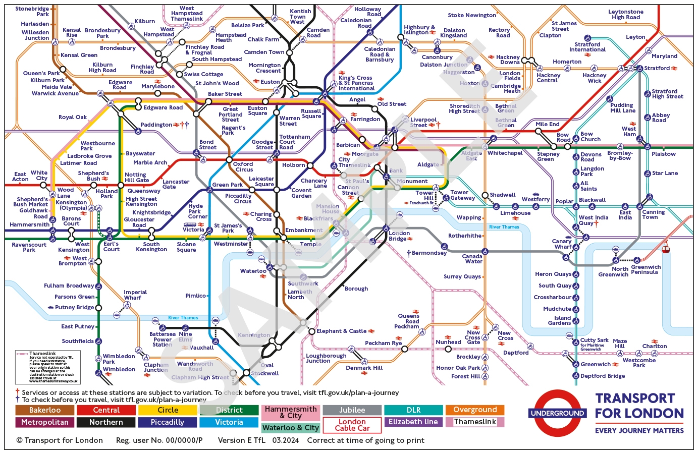 Map Sizes Formats Transport For London