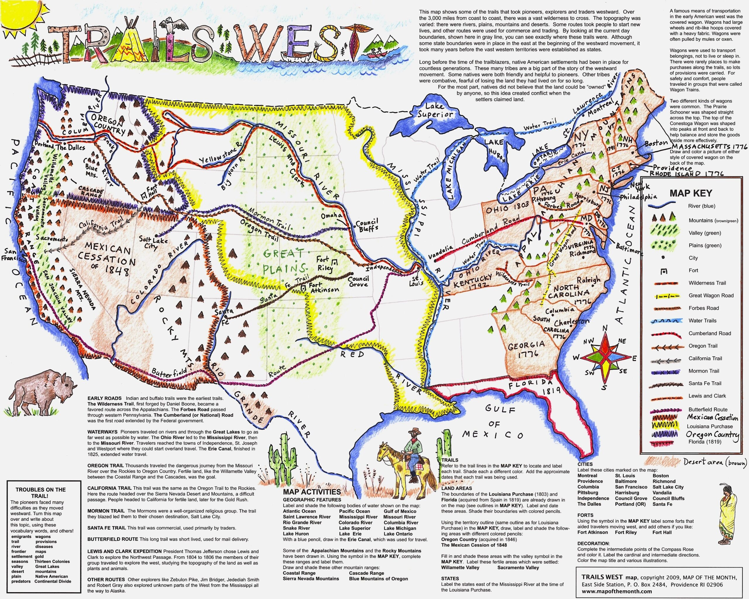 Mapping The Lewis And Clark Expedition In Your Classroom Maps For The Classroom