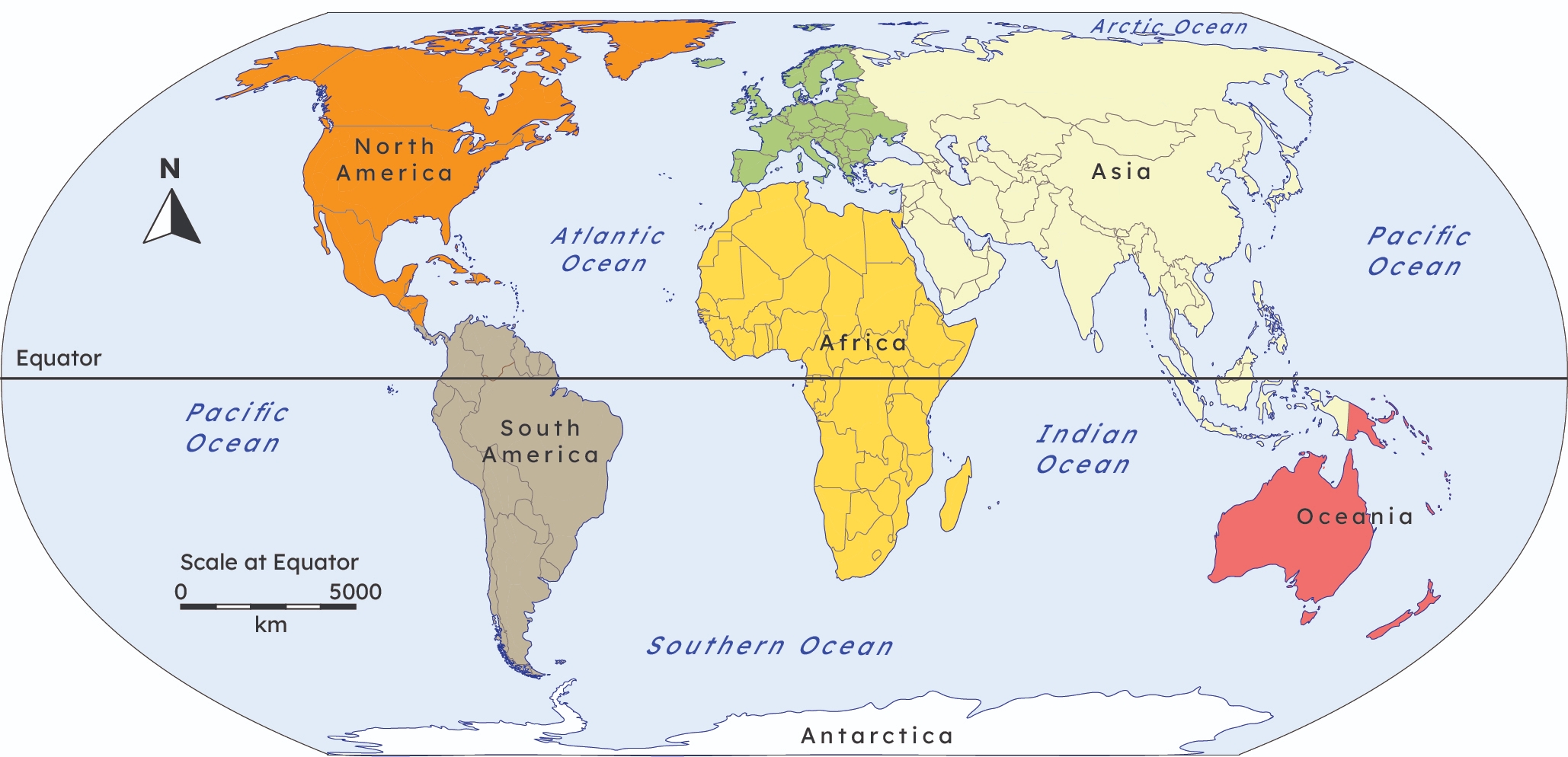 Mapping The World Locating The Continents KS1 Y1 Geography Lesson Resources Oak National Academy