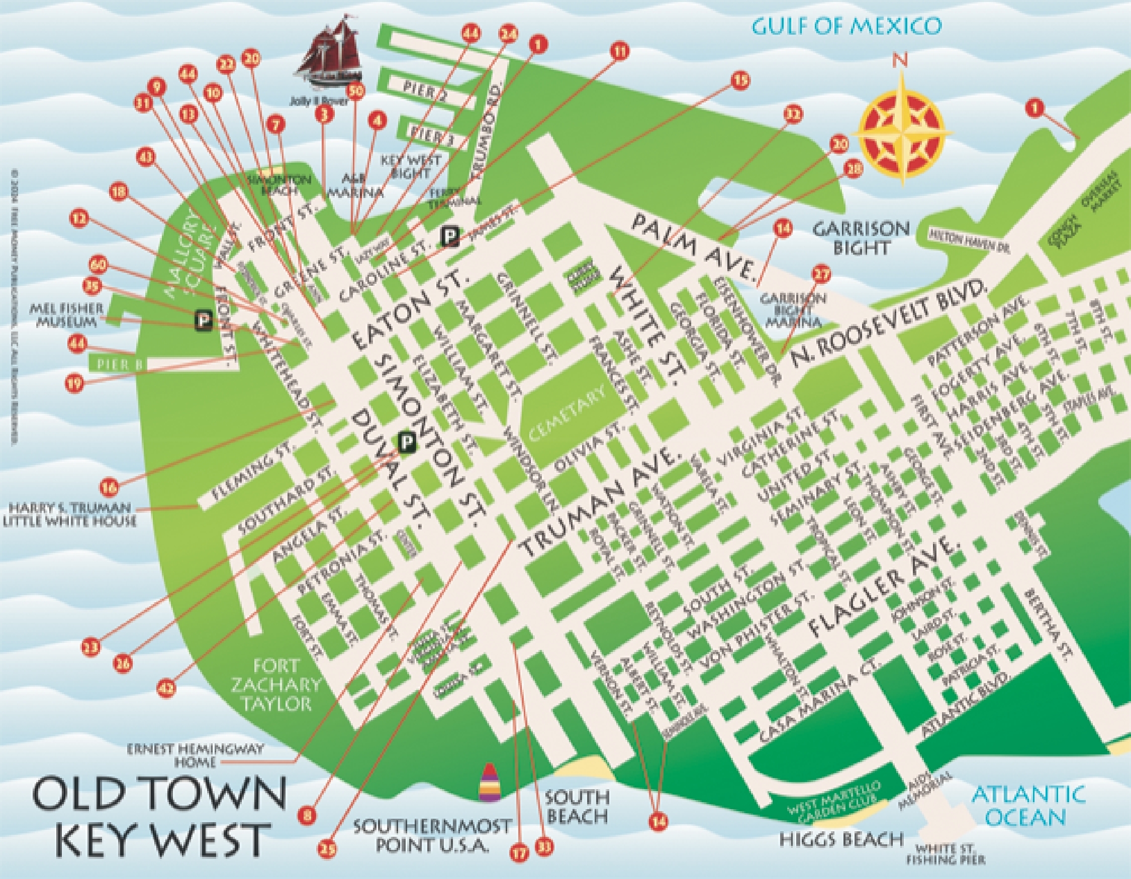 Maps Key West Florida Keys Key West Florida Keys Money Saving Discount Coupons