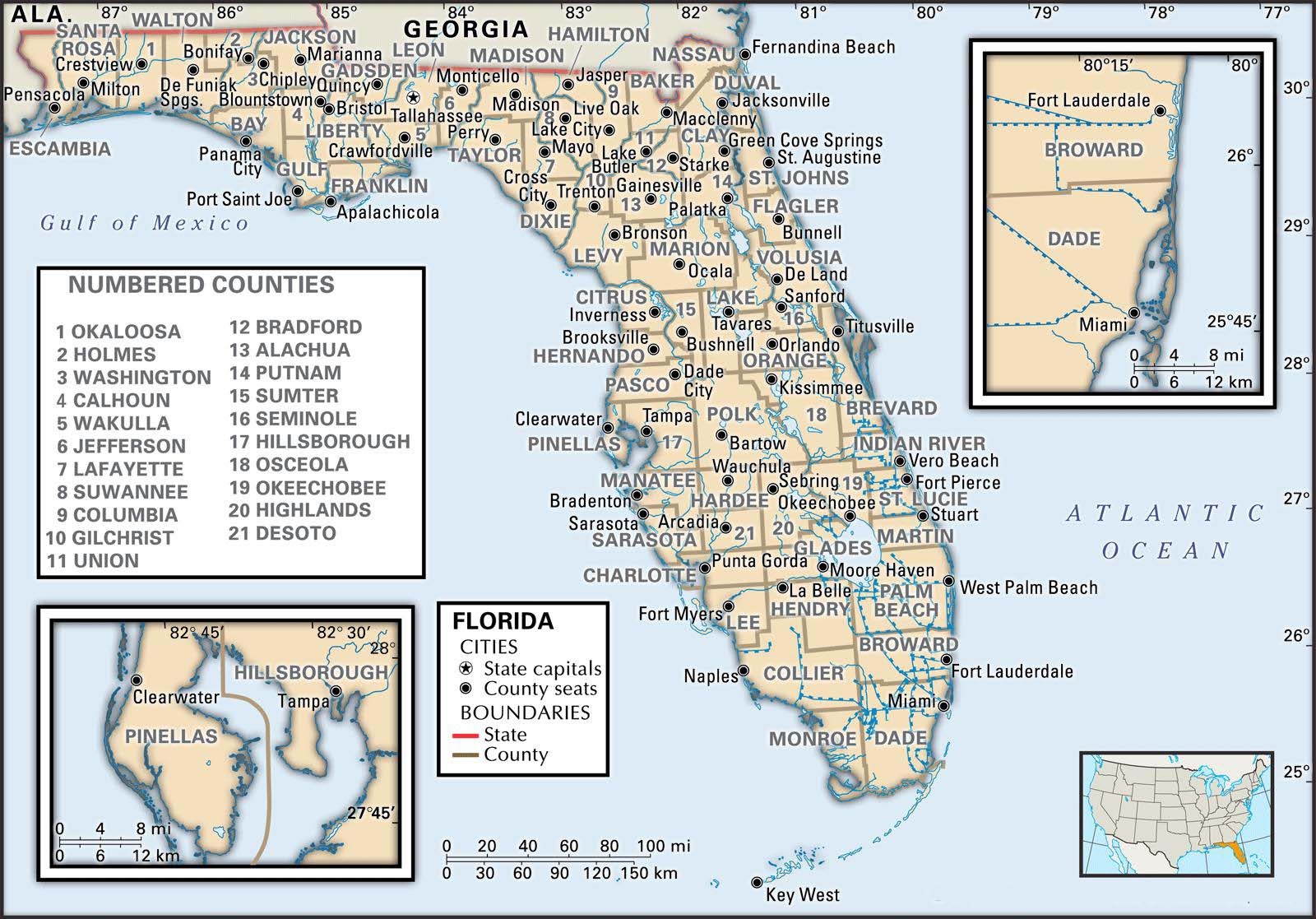 Maps Of Florida Historical Statewide Regional Interactive Printable