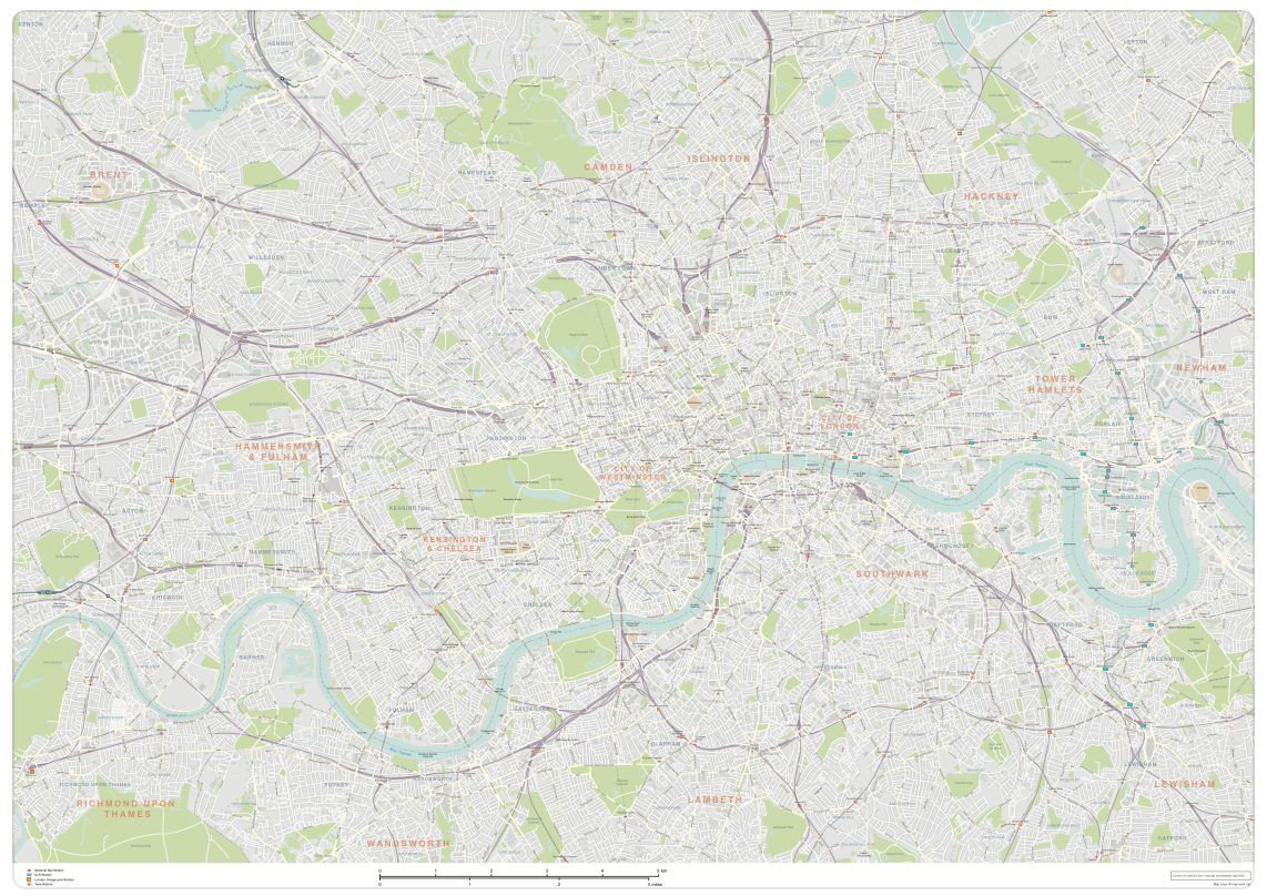 Maps Of London Royalty Free Editable Vector Maps Maproom