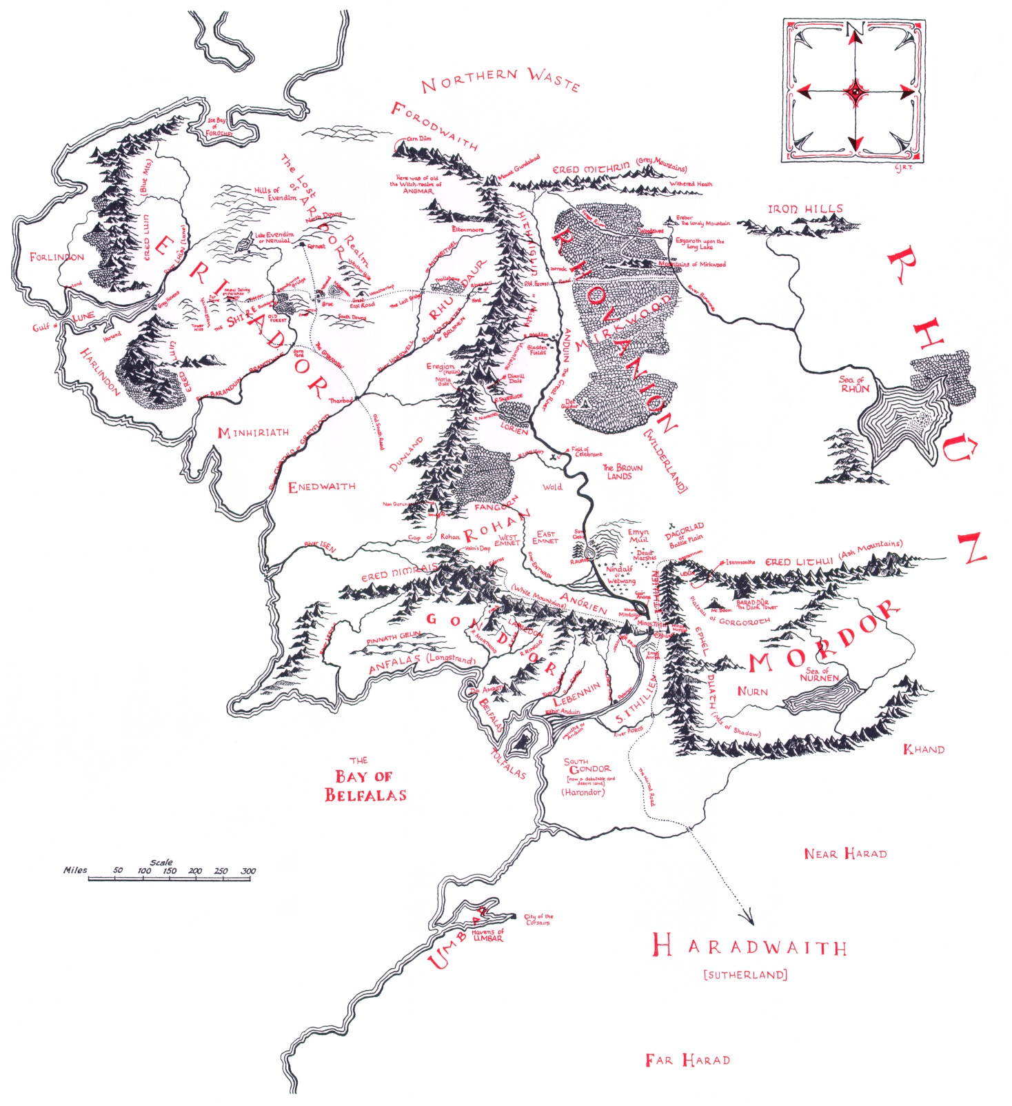 Maps Of Middle earth