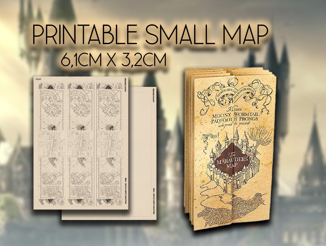 Marauders Map To Print And Make Yourself Etsy
