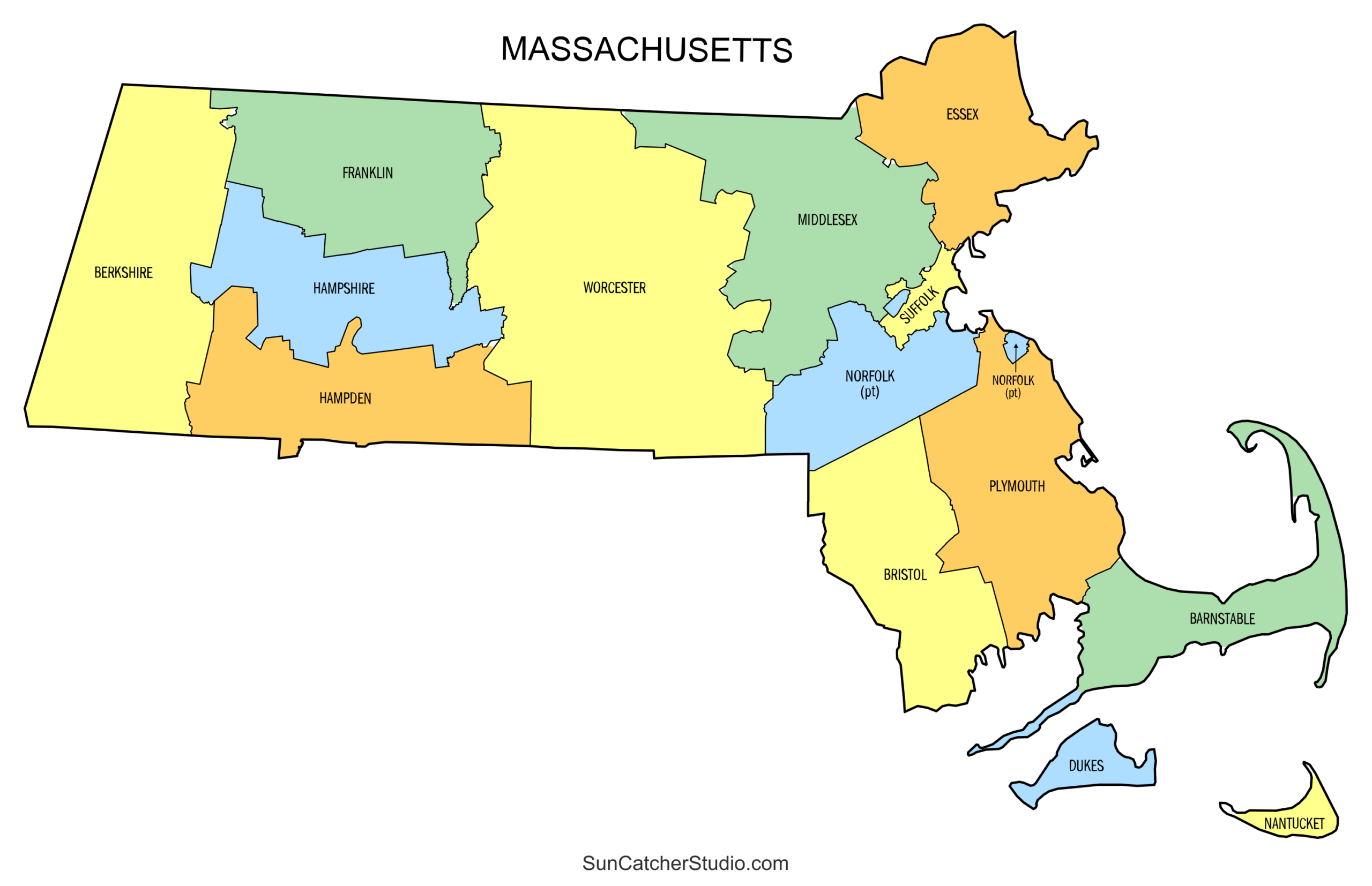 Massachusetts County Map Printable State Map With County Lines Free Printables Lettering SVG Files Tools Apps