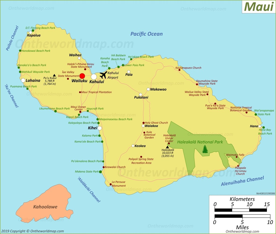 Maui Map Hawaii USA Map Of Maui Island Maui Map Hawaii USA Map Of Maui Island