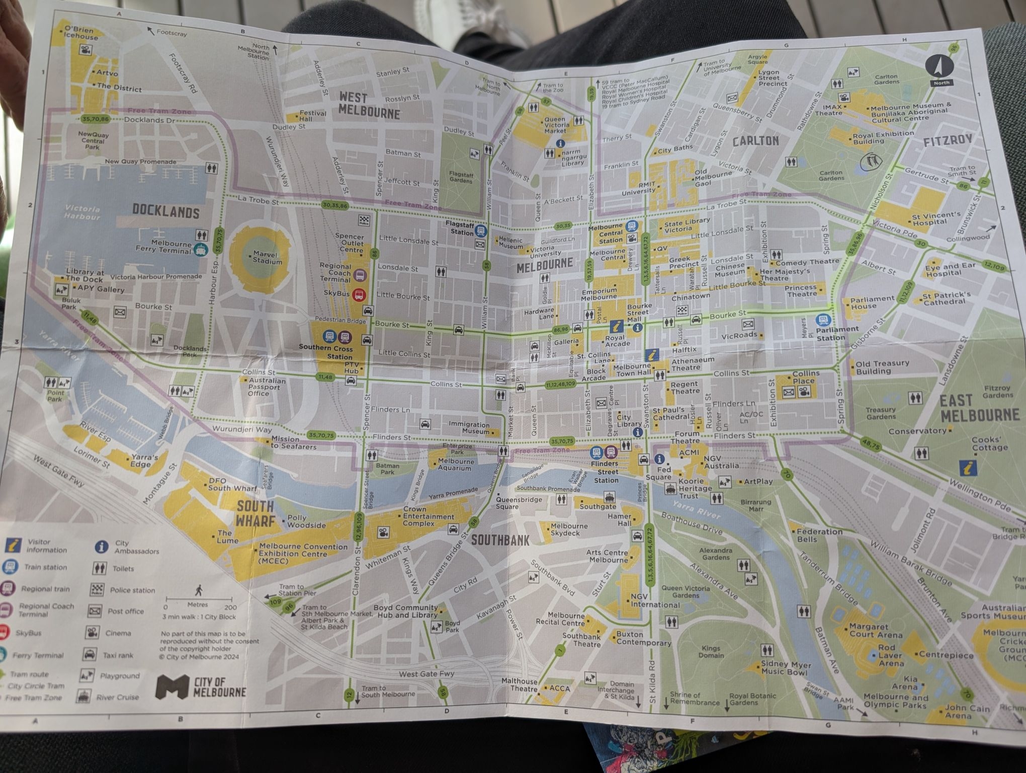 Melbourne CBD Map Guide Digital Vs Printable Maps Seniors In Melbourne