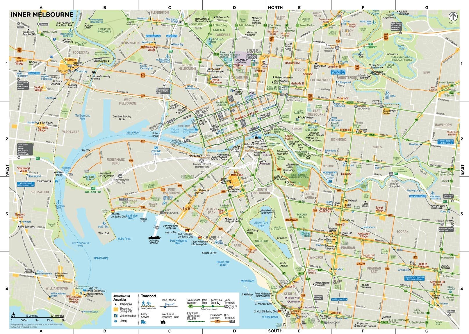 Melbourne Narrm Official Visitor Map 2023 By Visit Melbourne And Victoria Issuu