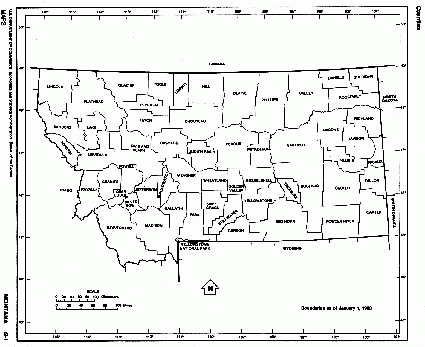 Montana Free Map Montana Free Map