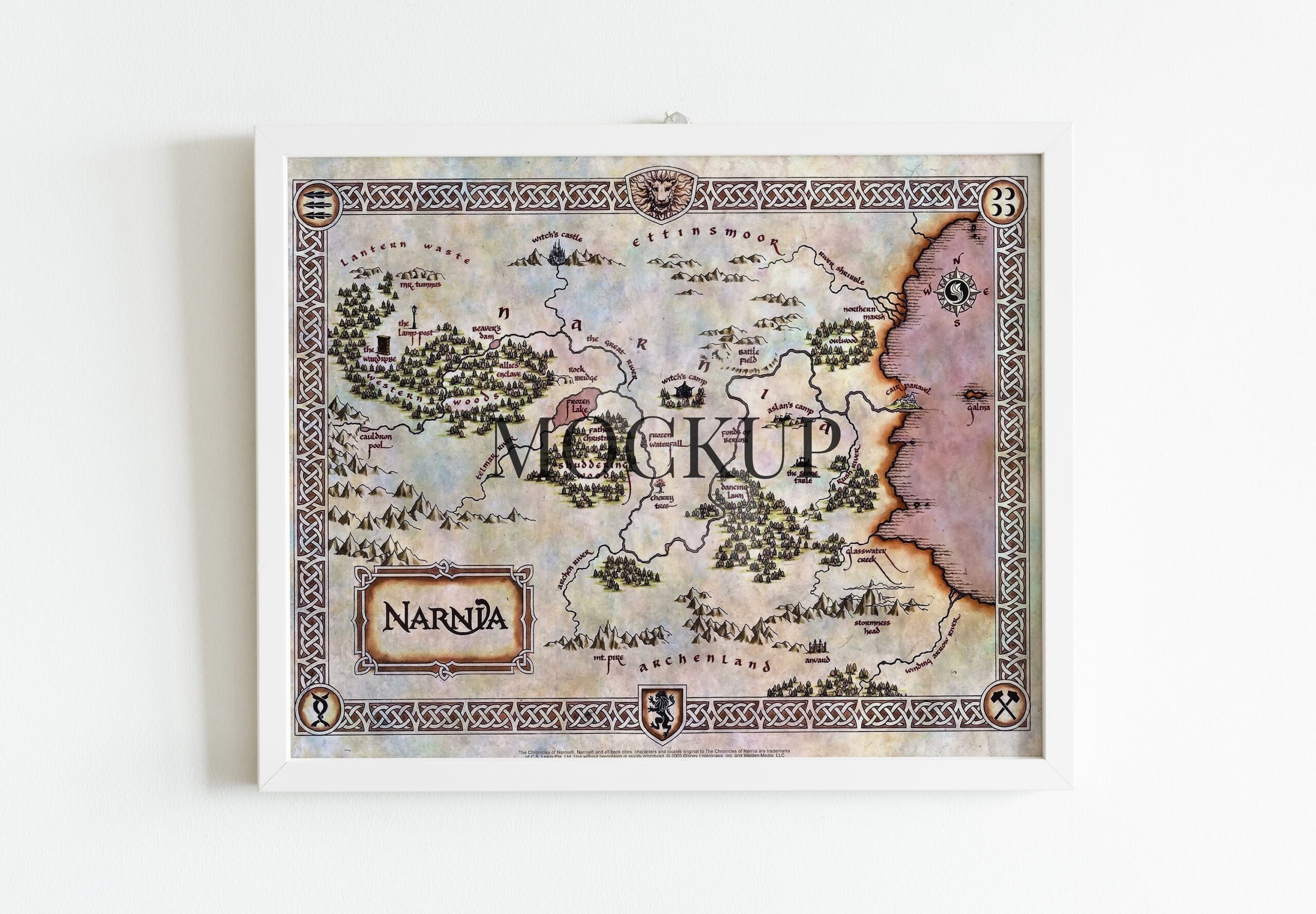 Narnia Narnia Map Narnai Printable Narnia Map Poster Fantasy Map Print Printable Wall Art Kidsroom Wall Art Gift For Kids xmas Gift Etsy