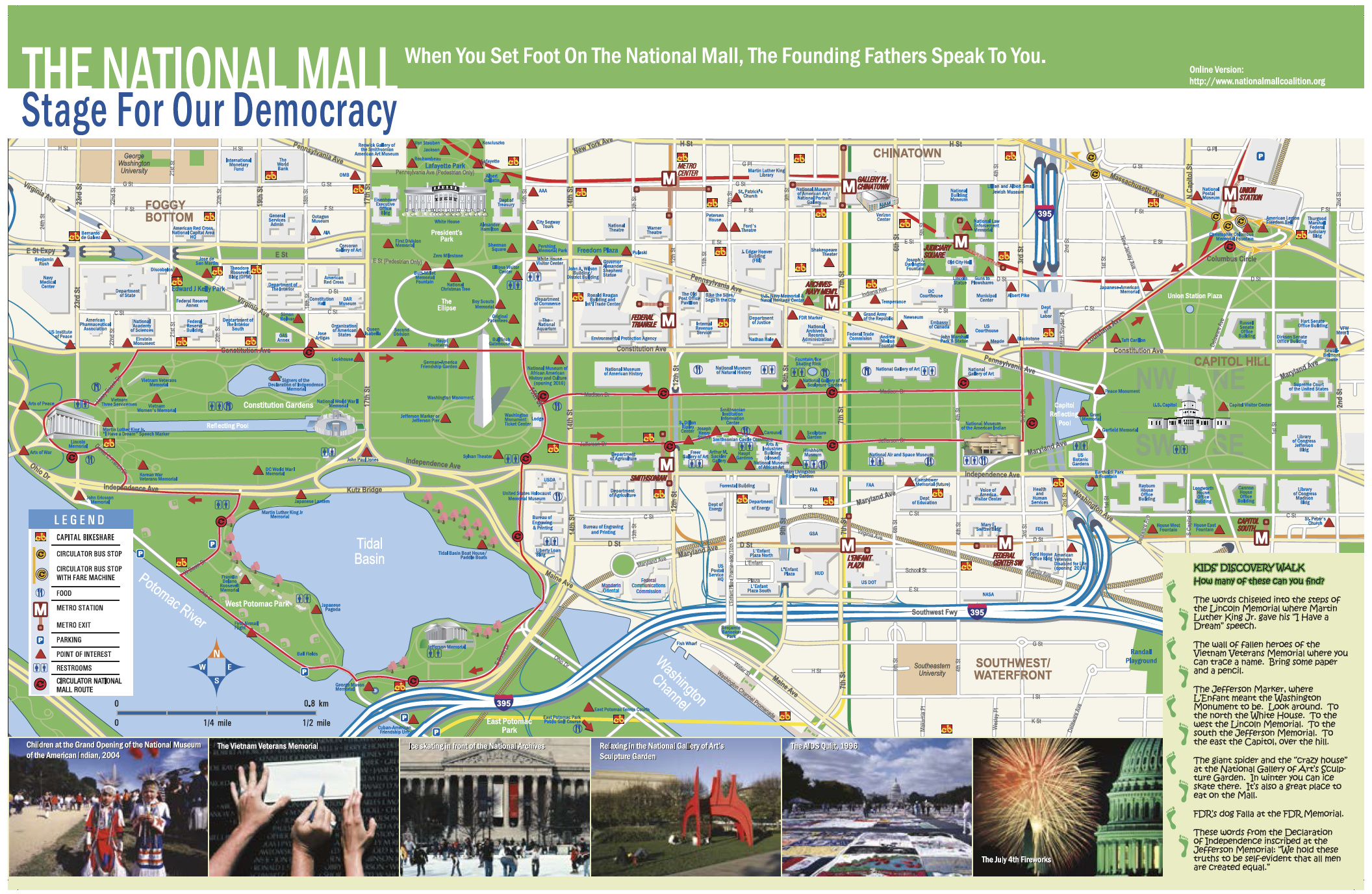 National Mall Maps Guides National Mall Coalition