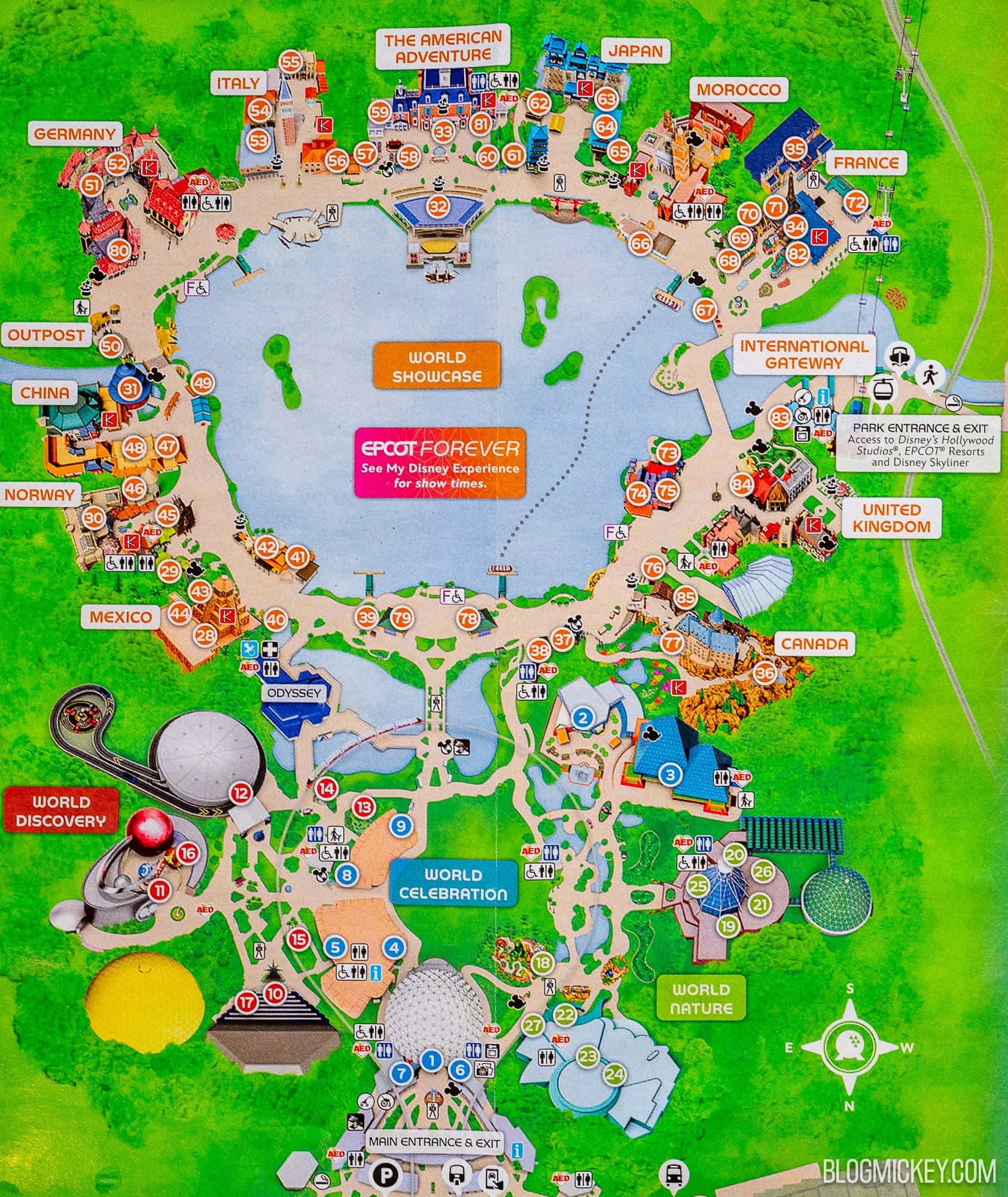New EPCOT Park Map Debuts Featuring Journey Of Water Inspired By Worksheets Library