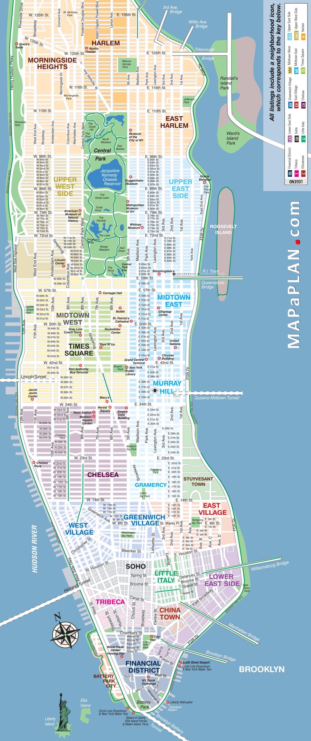 New York City Map Printable