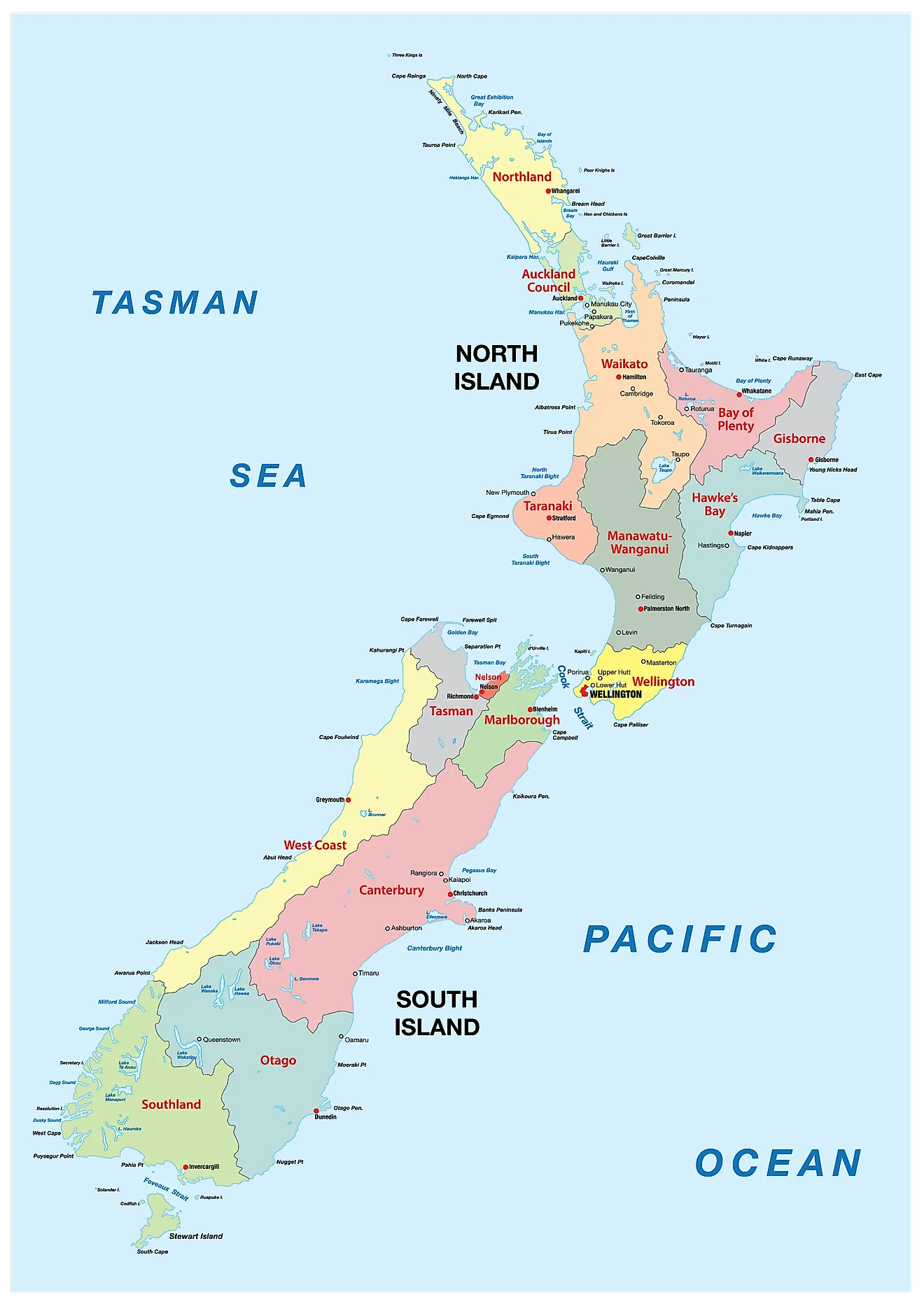 New Zealand Maps Facts World Atlas