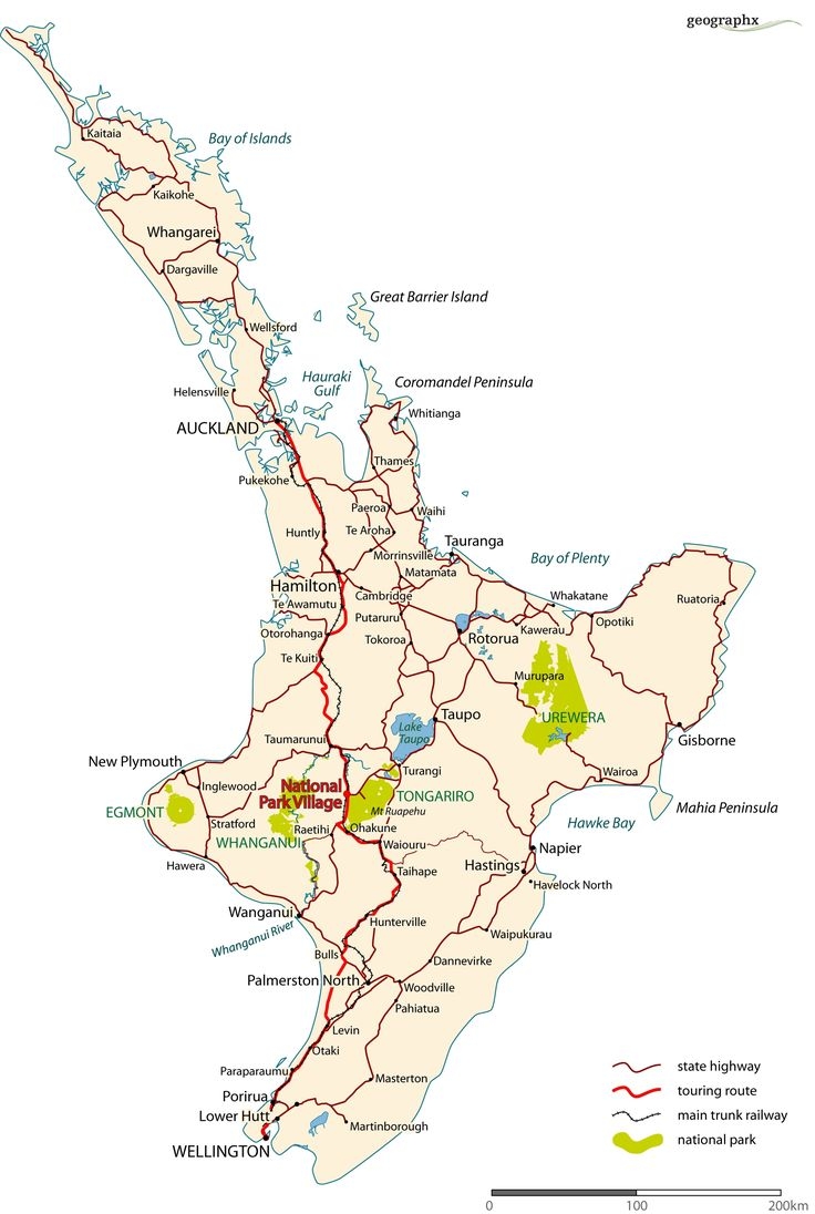 North Island Road Map Explore The Beauty Of North Island New Zealand