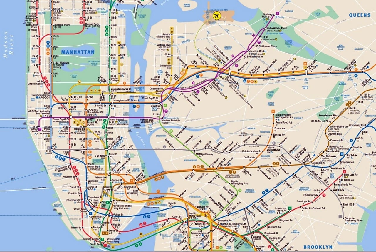 NYC Subway Map Apps Tips FREE Maps Schedule OMNY