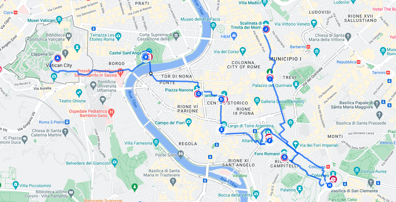 One Day In Rome Itinerary To See Top Sights Food Map 