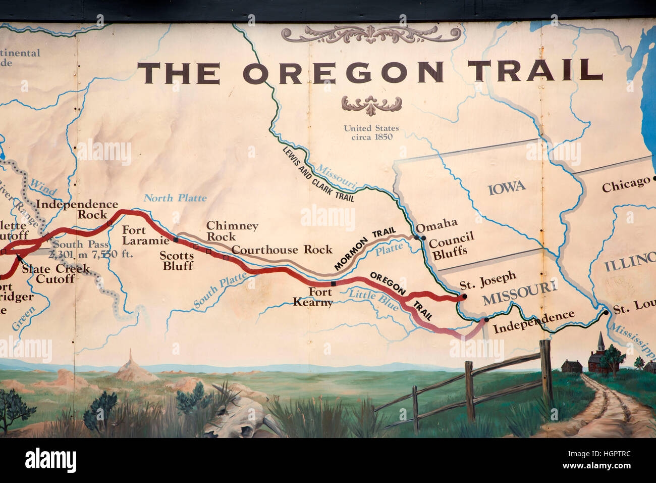 Oregon Map Hi res Stock Photography And Images Alamy
