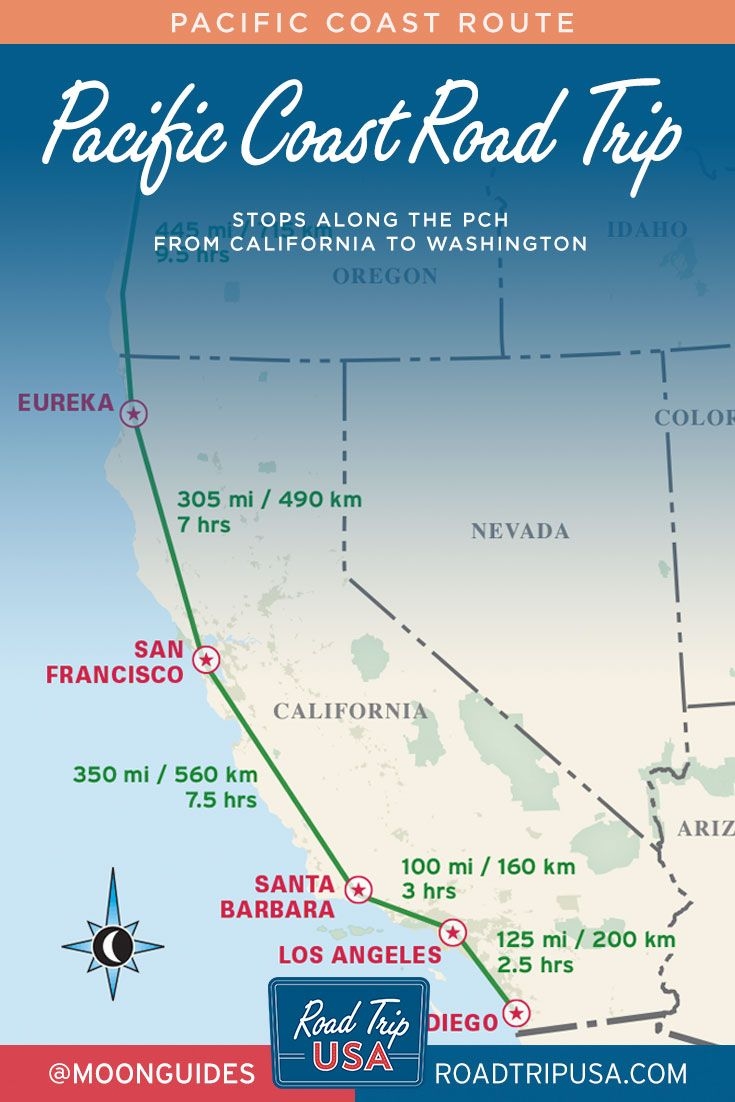 Pacific Coast Road Trip Recommendations And Printable Maps