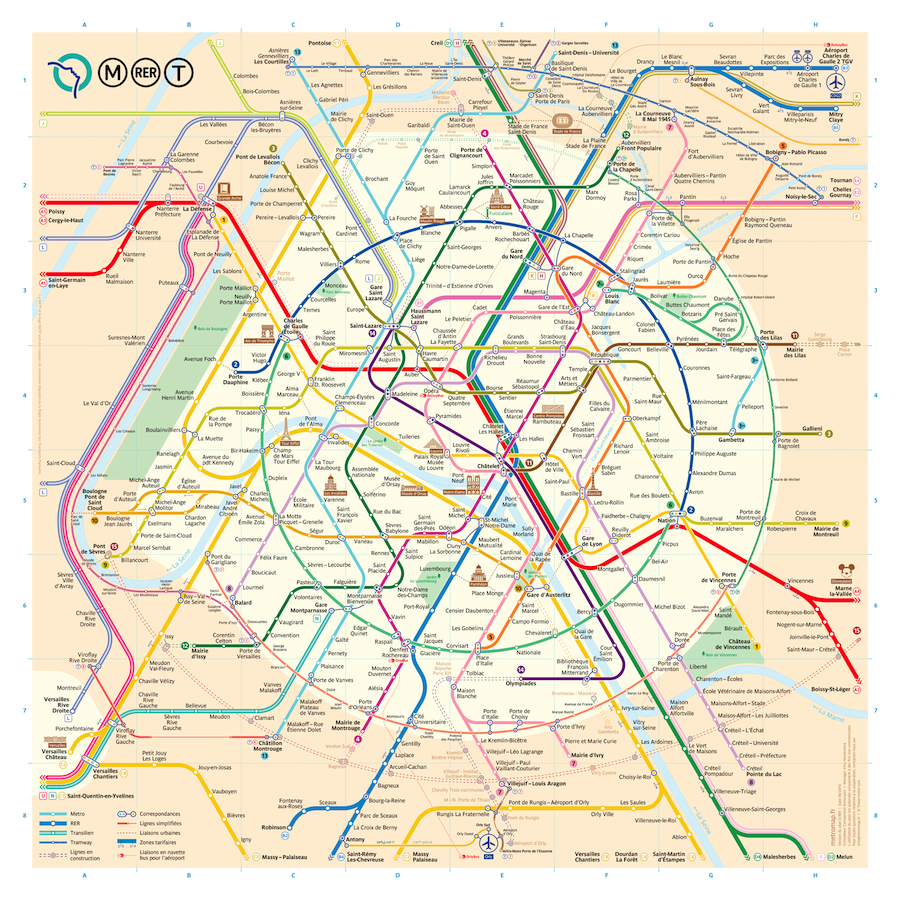 Paris Metro Map Subtraction
